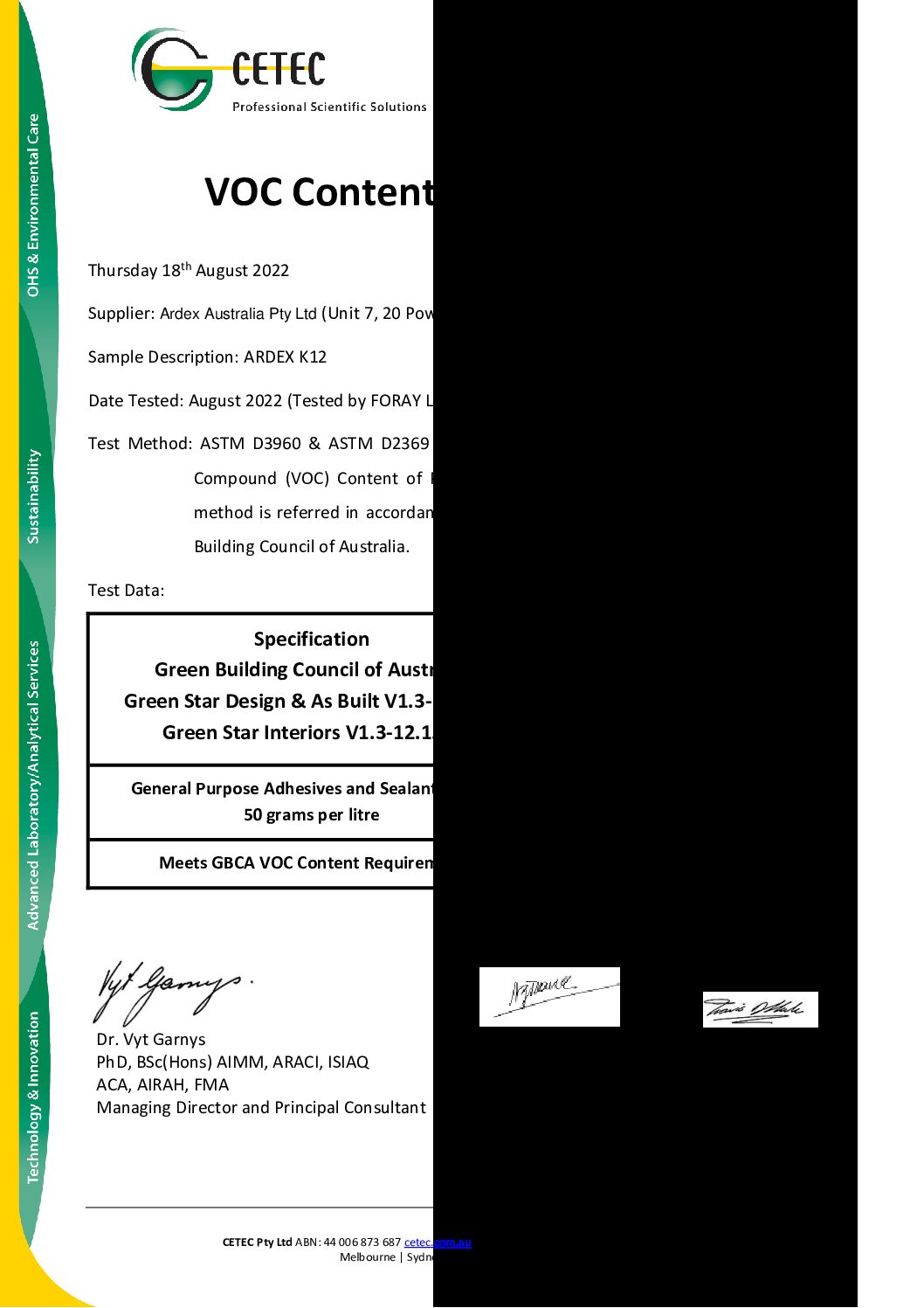 Technical Specifications