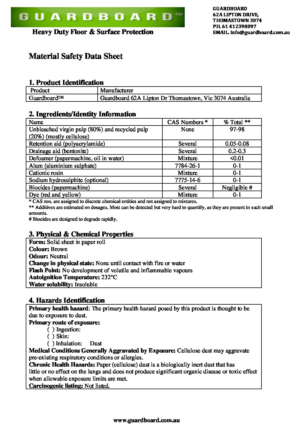 Technical Specifications