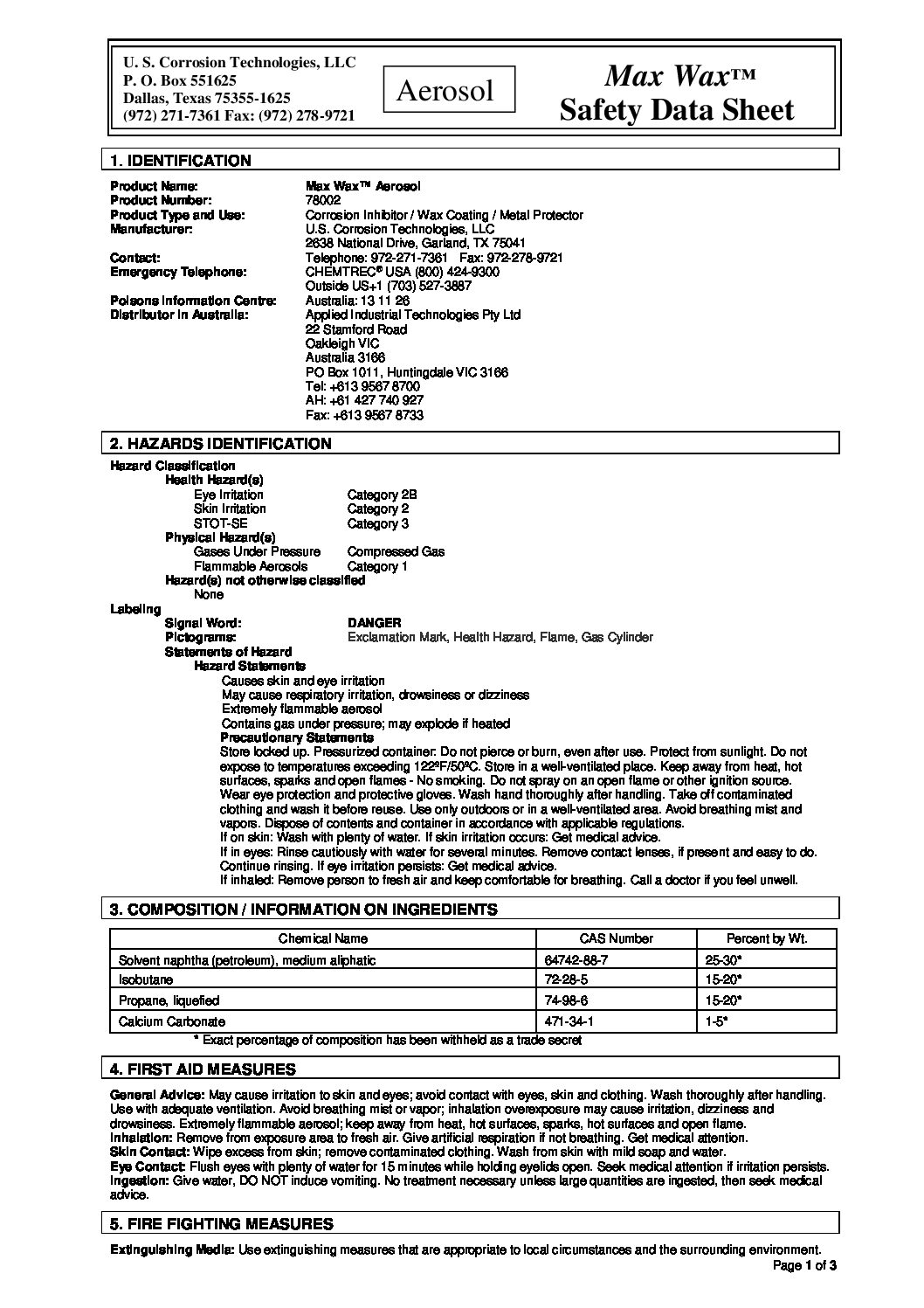 Technical Specifications
