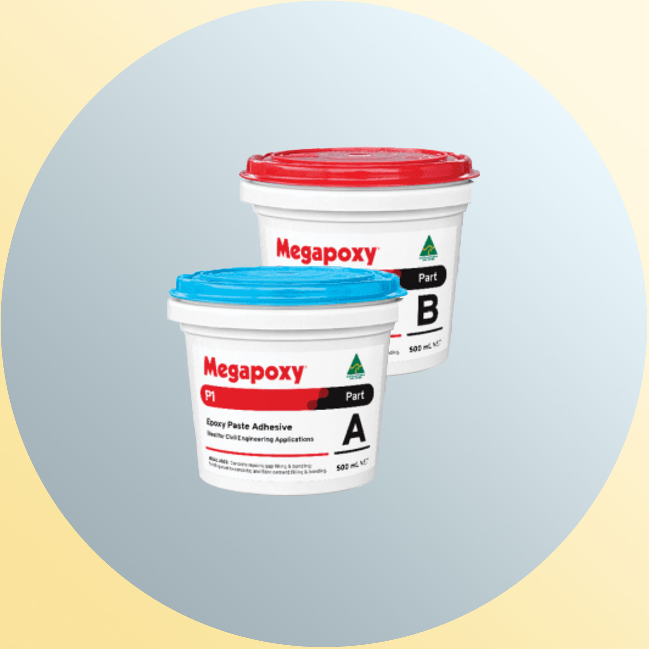 Megapoxy P1 Epoxy Paste Adhesive - 1 Litre Kit Variation Image