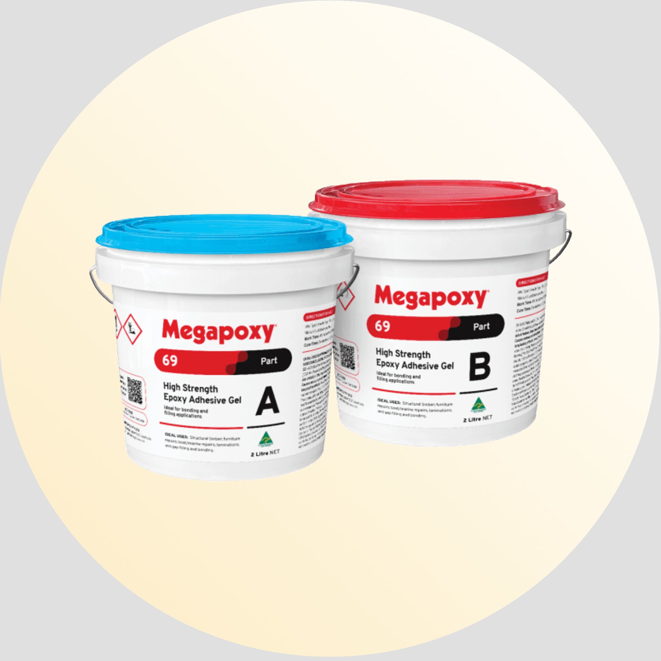 Megapoxy 69 High Strength Epoxy Adhesive Gel - 4 Litre Variation Image