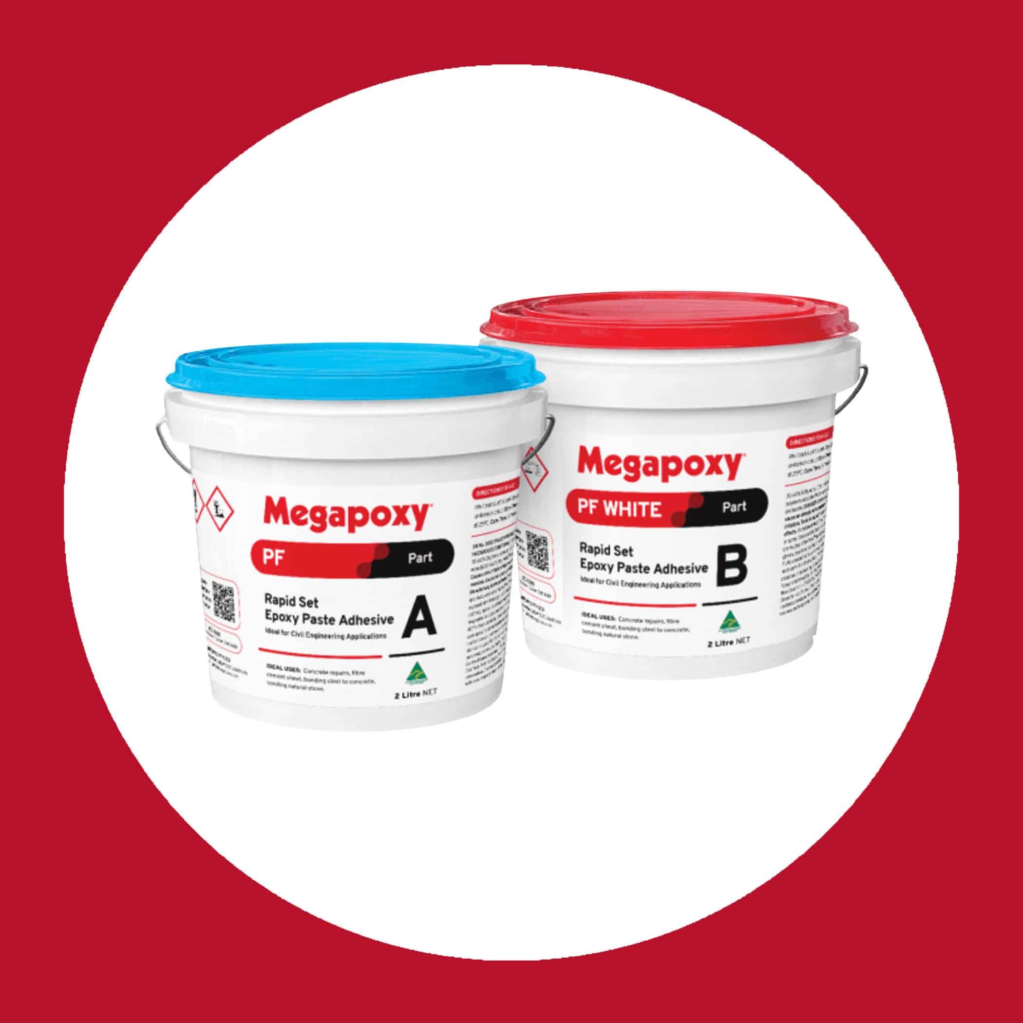Megapoxy PF Rapid Set Epoxy Paste Adhesive - White 4 Litre Variation Image