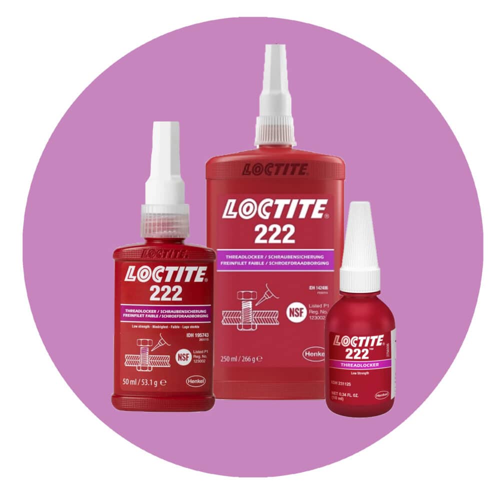 Loctite 222 Low Strength Threadlocker - Product Image