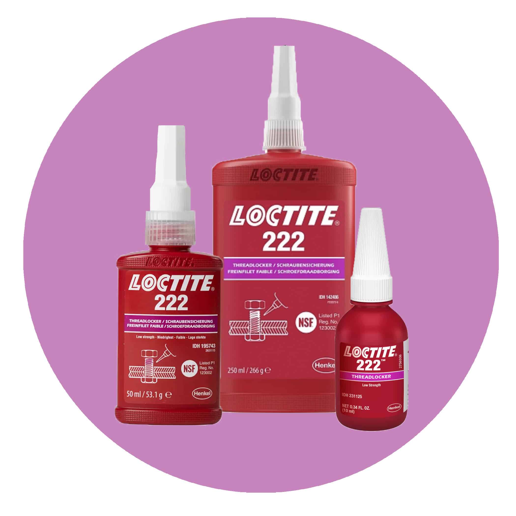 Loctite 222 Low Strength Threadlocker - Product Image
