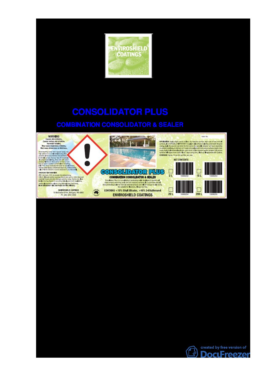 Technical Specifications