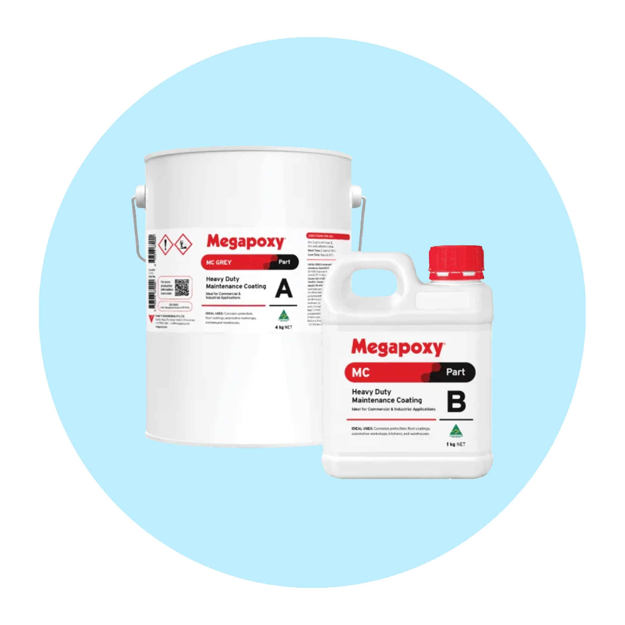 Megapoxy MC Heavy Duty Maintenance Coating - 5 Litre Kit - Blue Variation Image