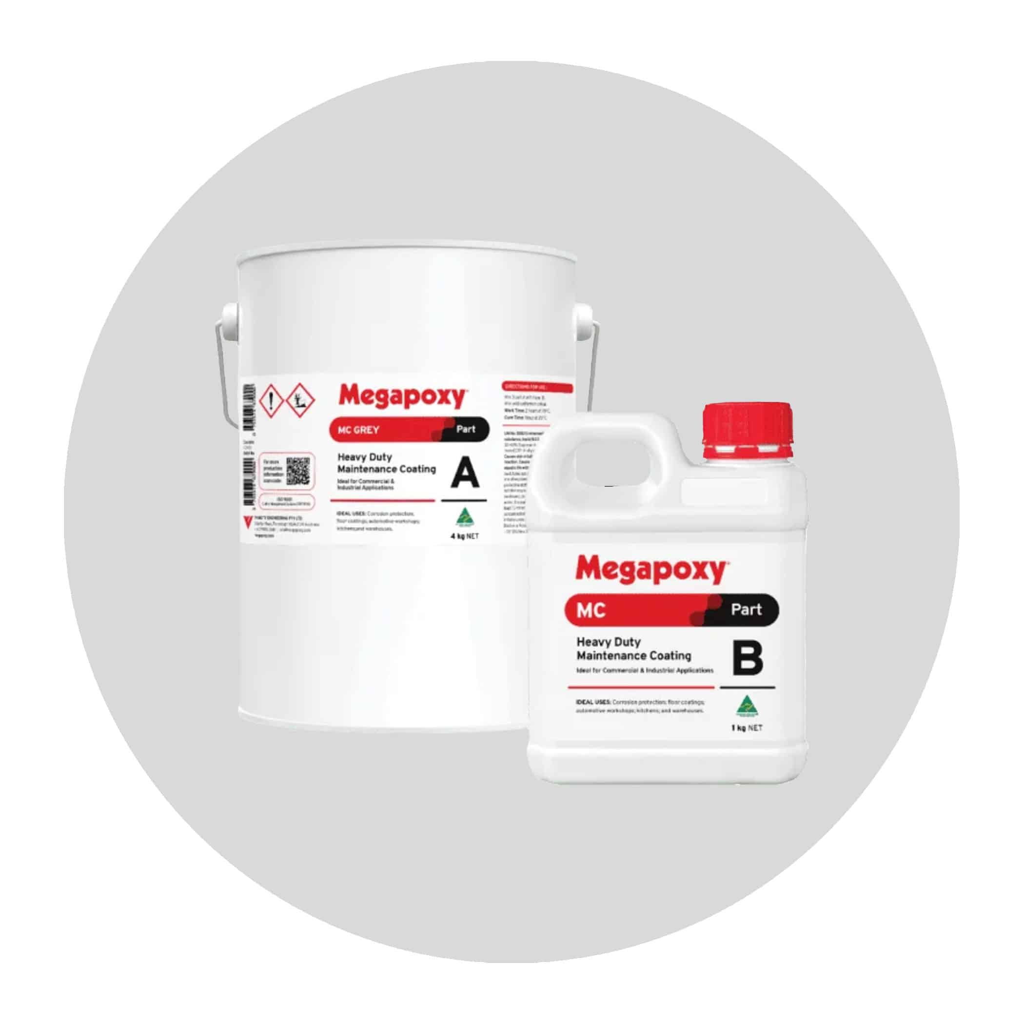 Megapoxy MC Heavy Duty Maintenance Coating - 5 Litre Kit - Grey Variation Image