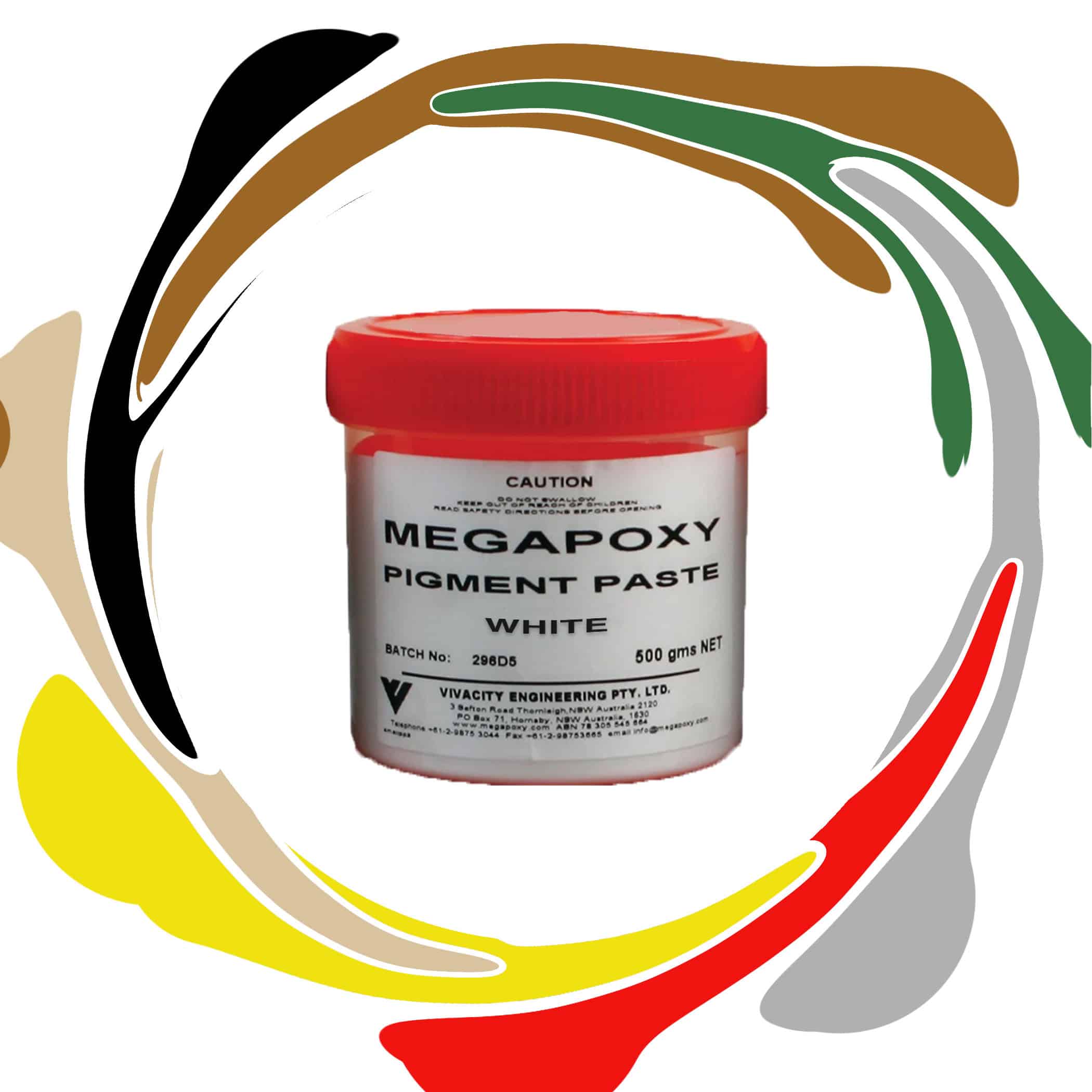 Megapoxy Pigment Paste - 500g White Variation