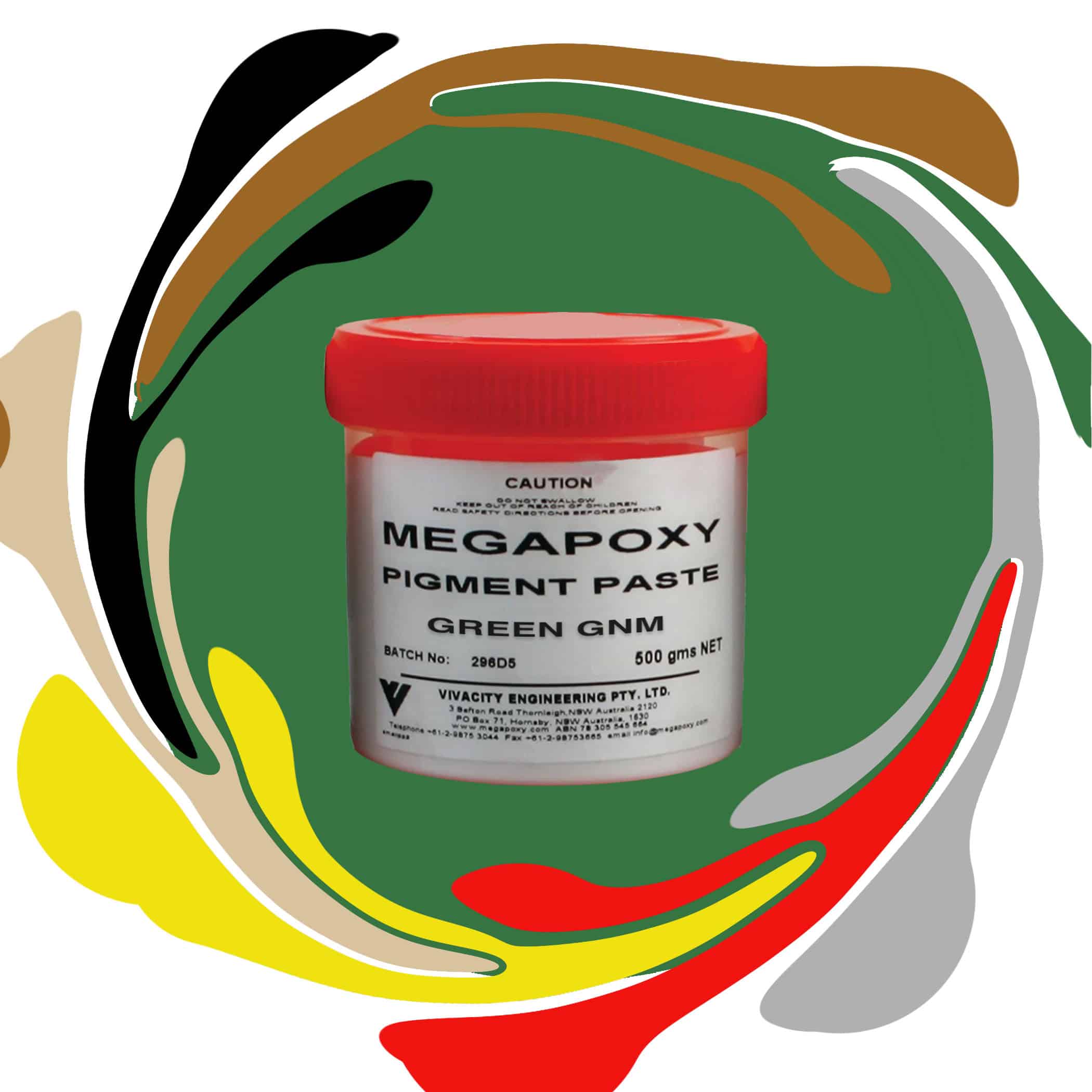 Megapoxy Pigment Paste - 500g Green GNM Variation