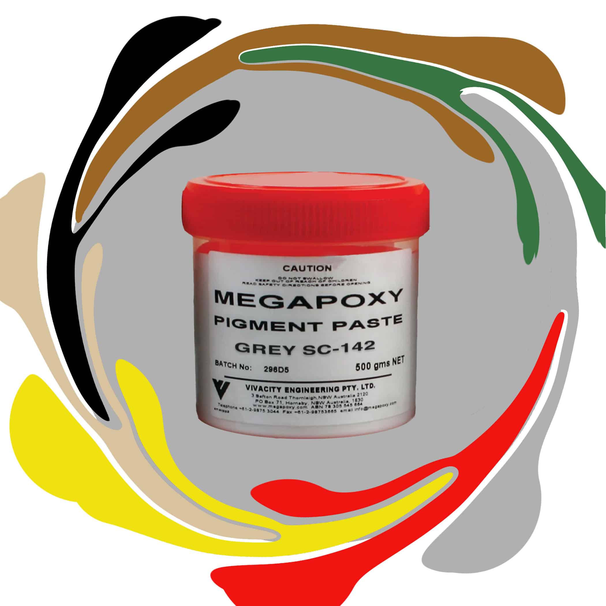 Megapoxy Pigment Paste - 500g Grey SC-142 Variation