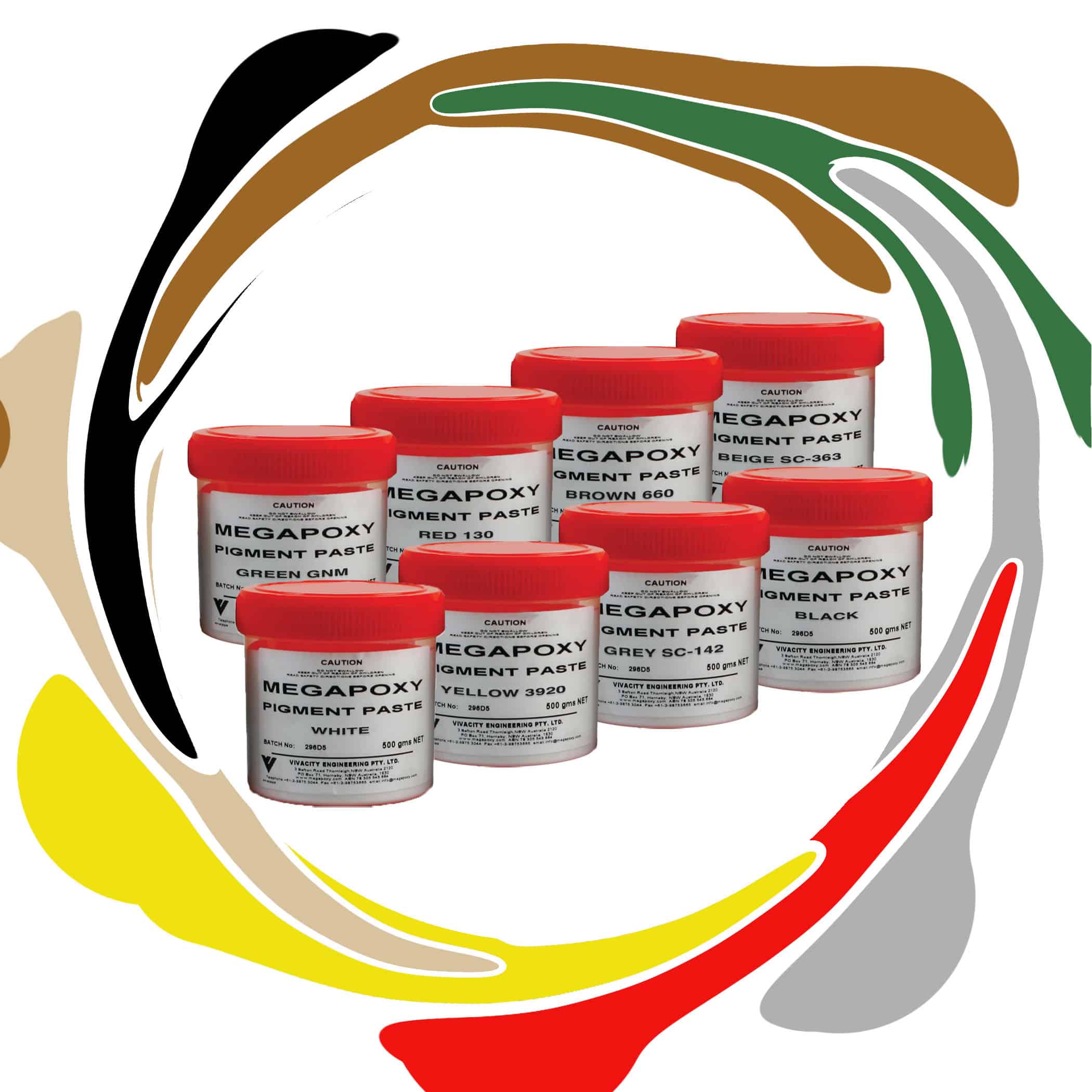 Megapoxy Pigment Paste - Product Range Image