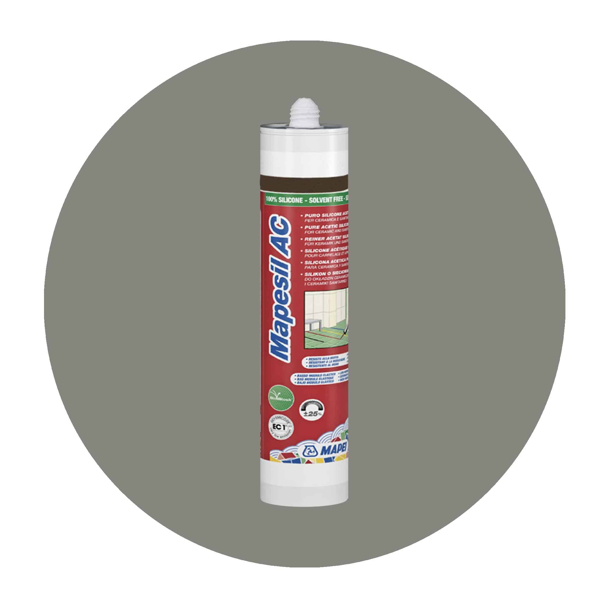 Mapei Mapesil AC Silicone Sealant - 113 Cement Grey Variation Image
