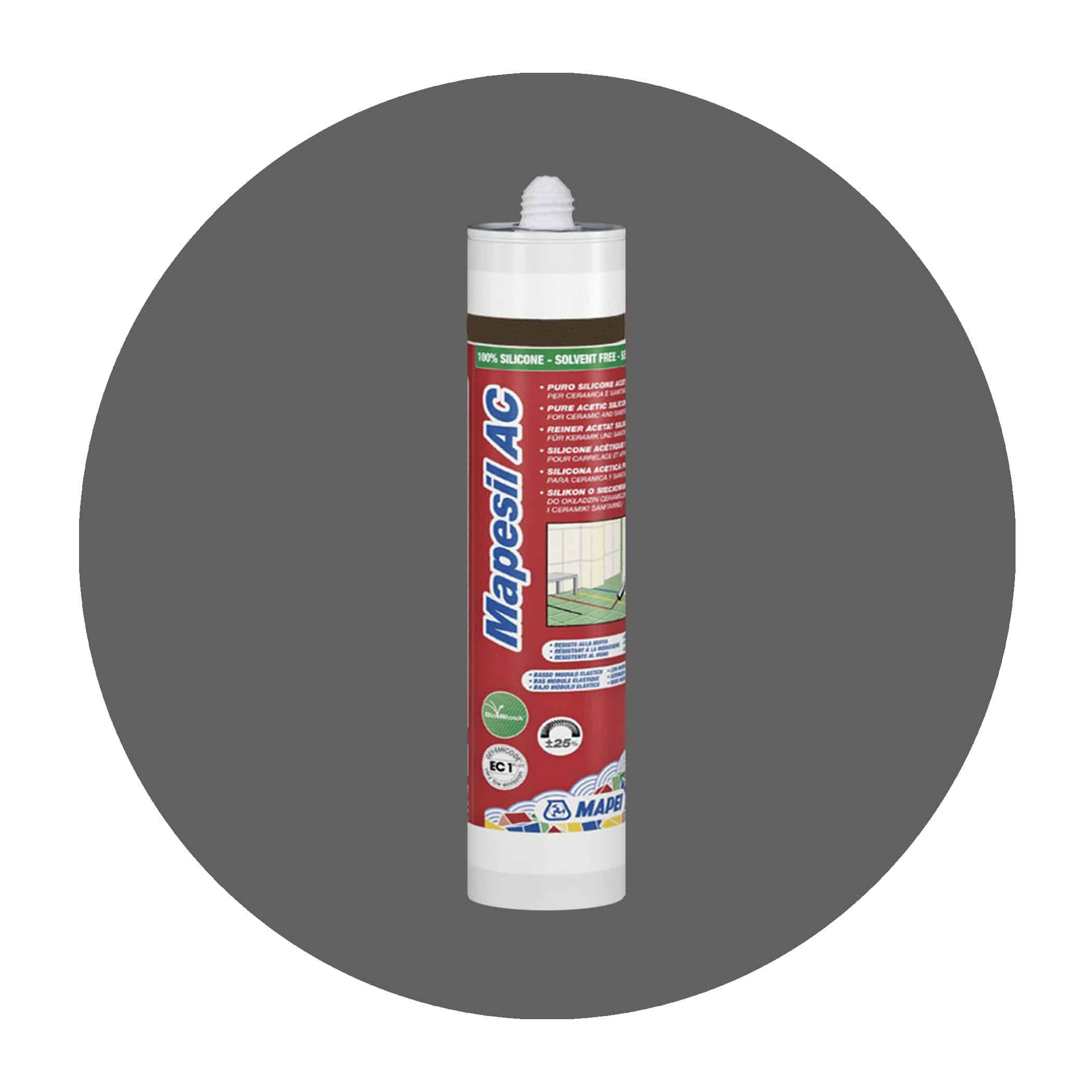 Mapei Mapesil AC Silicone Sealant - 119 London Grey Variation Image
