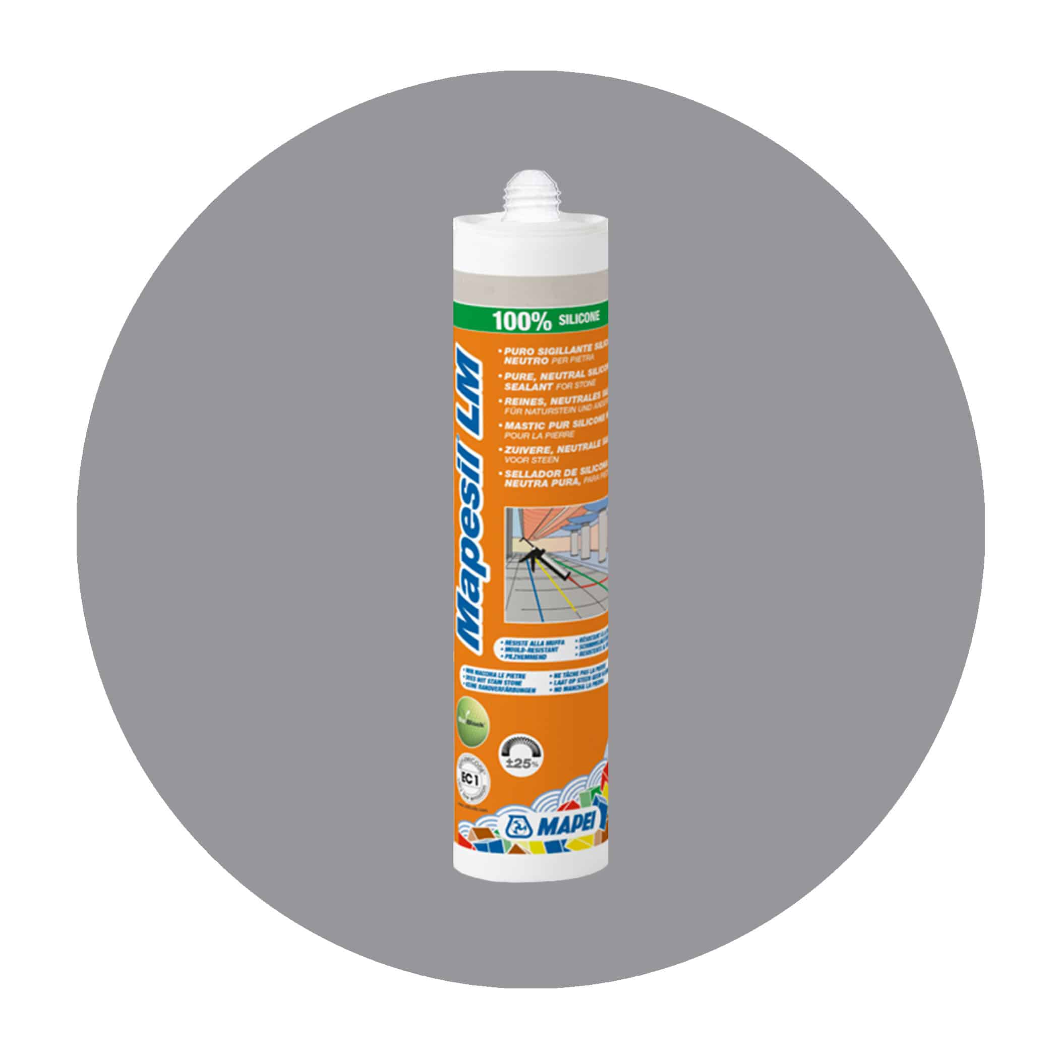 Mapei Mapesil LM Natural Stone Silicone - 112 Medium Grey Single Item Variation Image