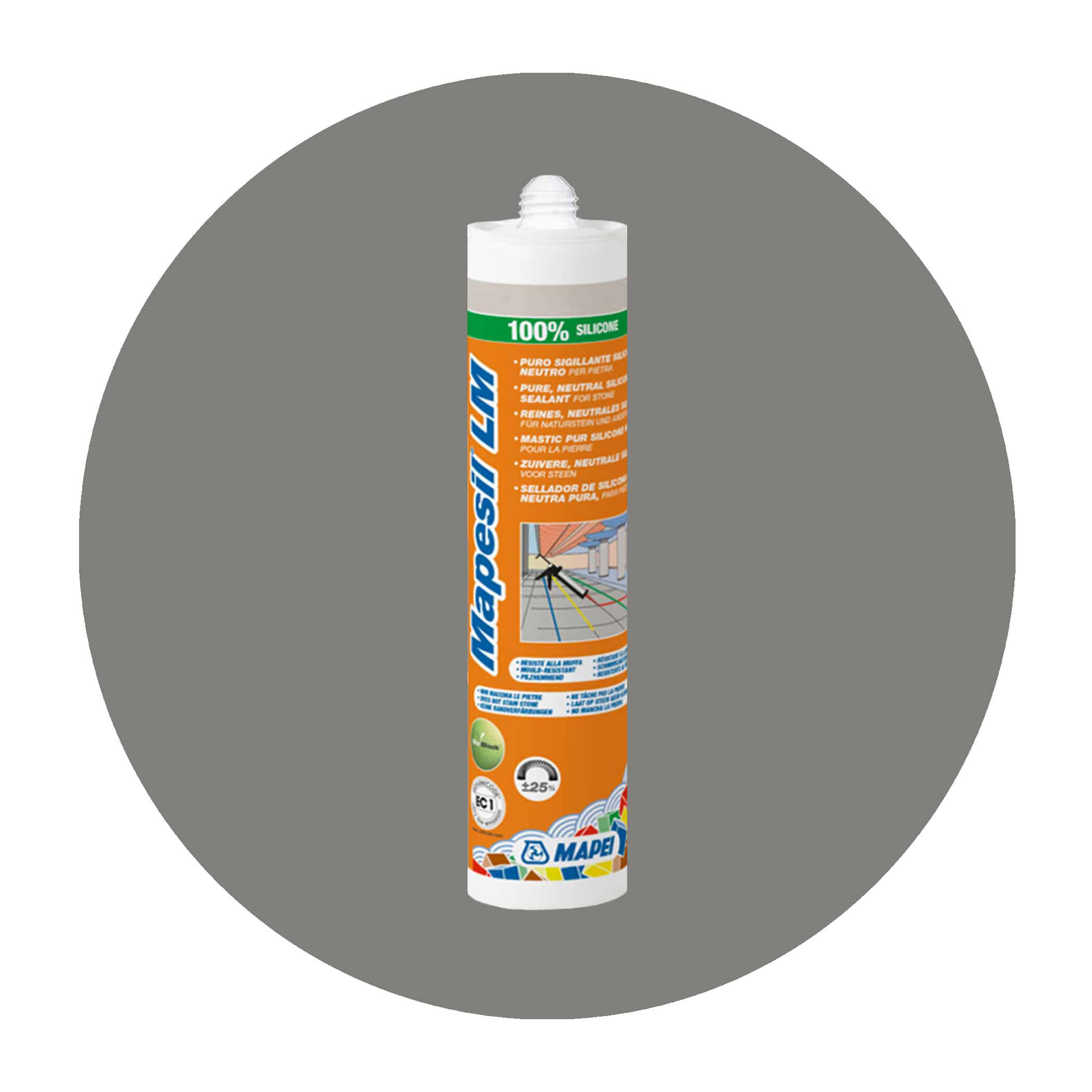 Mapei Mapesil LM Natural Stone Silicone - 113 Cement Grey Single Item Variation Image