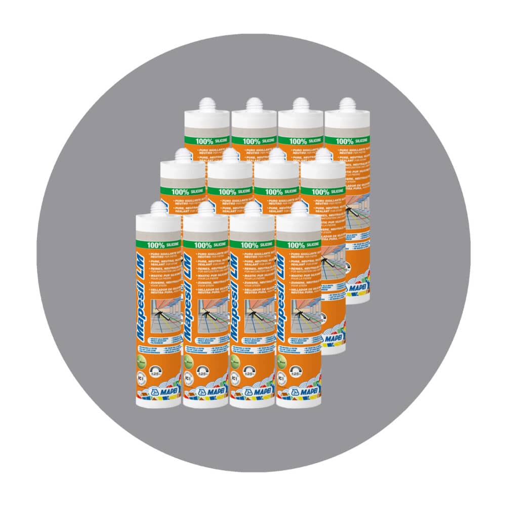 Mapei Mapesil LM Natural Stone Silicone - 112 Medium Grey Boxed Items Variation Image