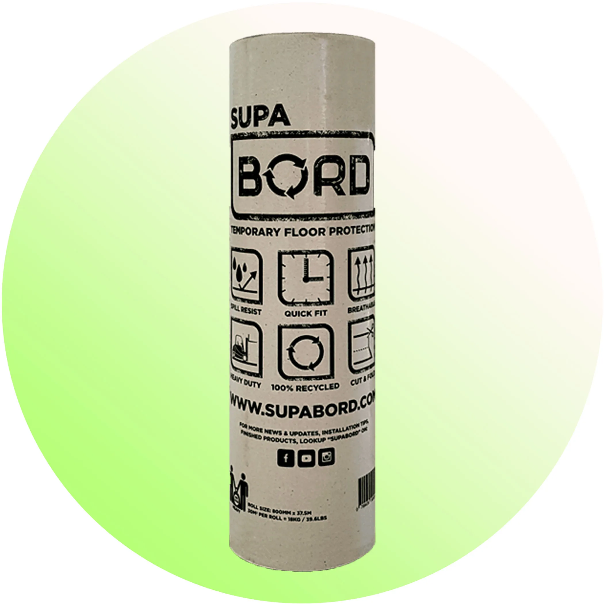 30m2 SupaBord Heavy Duty Floor Protection - Product Image