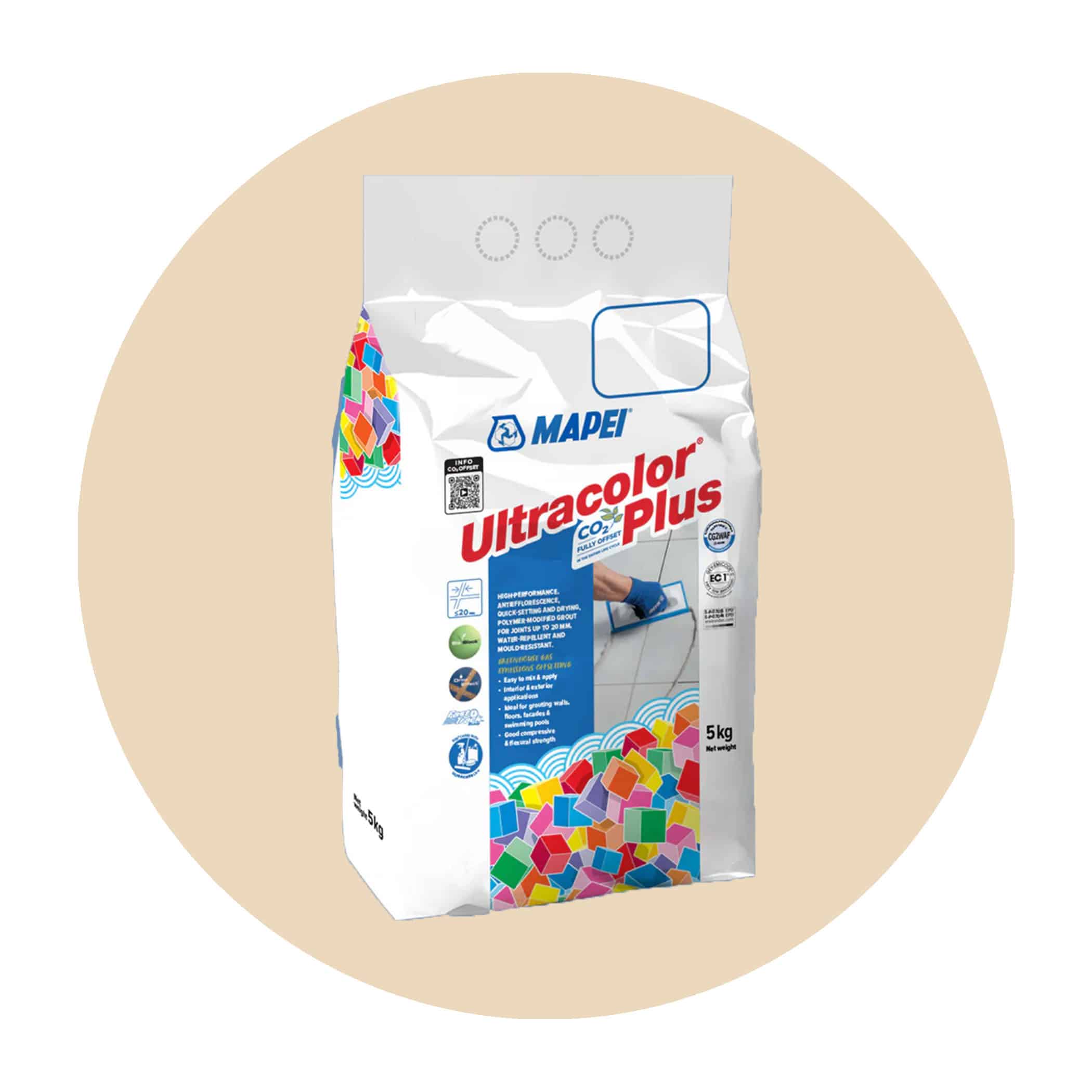 Mapei Ultracolor Plus High Performance Grout - 132 Beige Variation Image