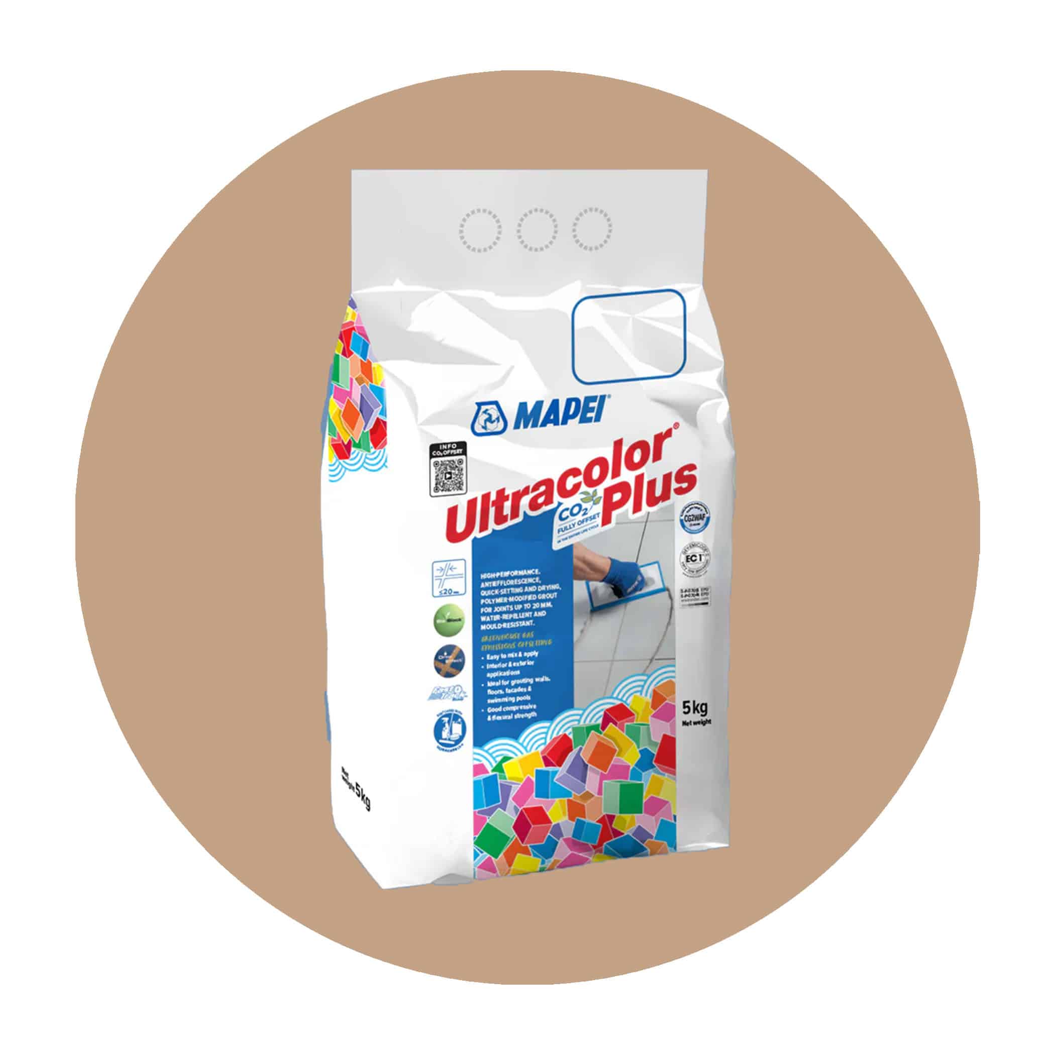 Mapei Ultracolor Plus High Performance Grout - 141 Caramel Variation Image