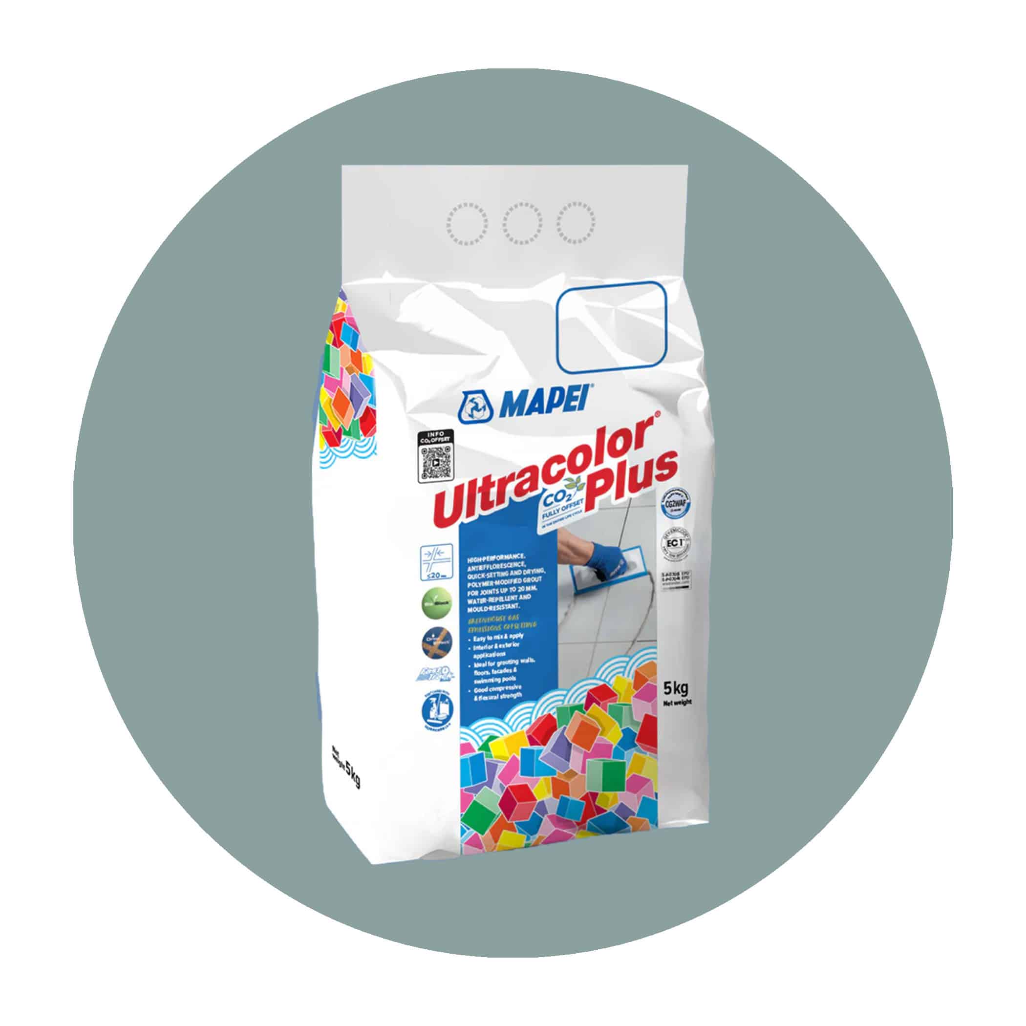 Mapei Ultracolor Plus High Performance Grout - 177 Sage Variation Image