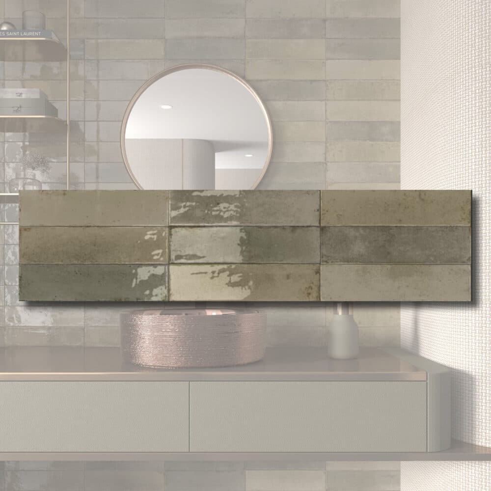 Agadir Musgo Gloss Subway Tile - Gallery Image