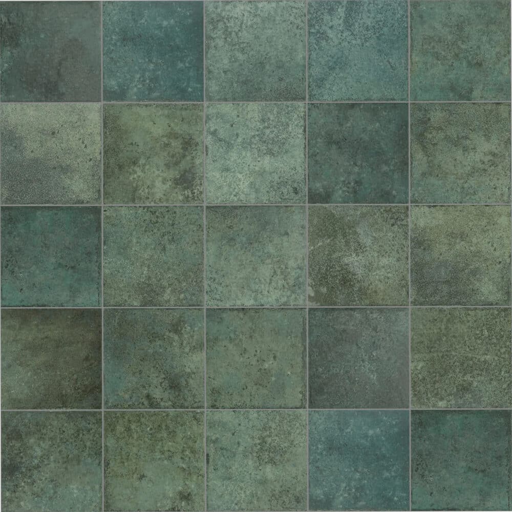 Tahiti Emerald Anti-Slip Square Tile - Gallery Image