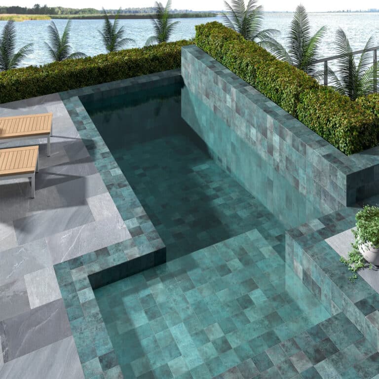 Tahiti Turquoise Anti-Slip Square Tile