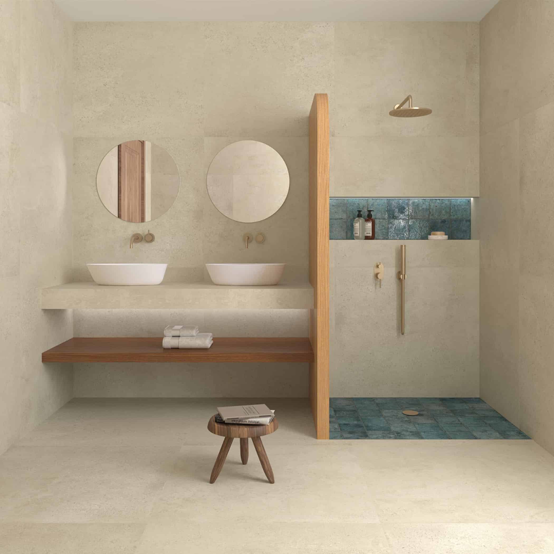 Tahiti Turquoise Gloss Square Tile - Gallery Image