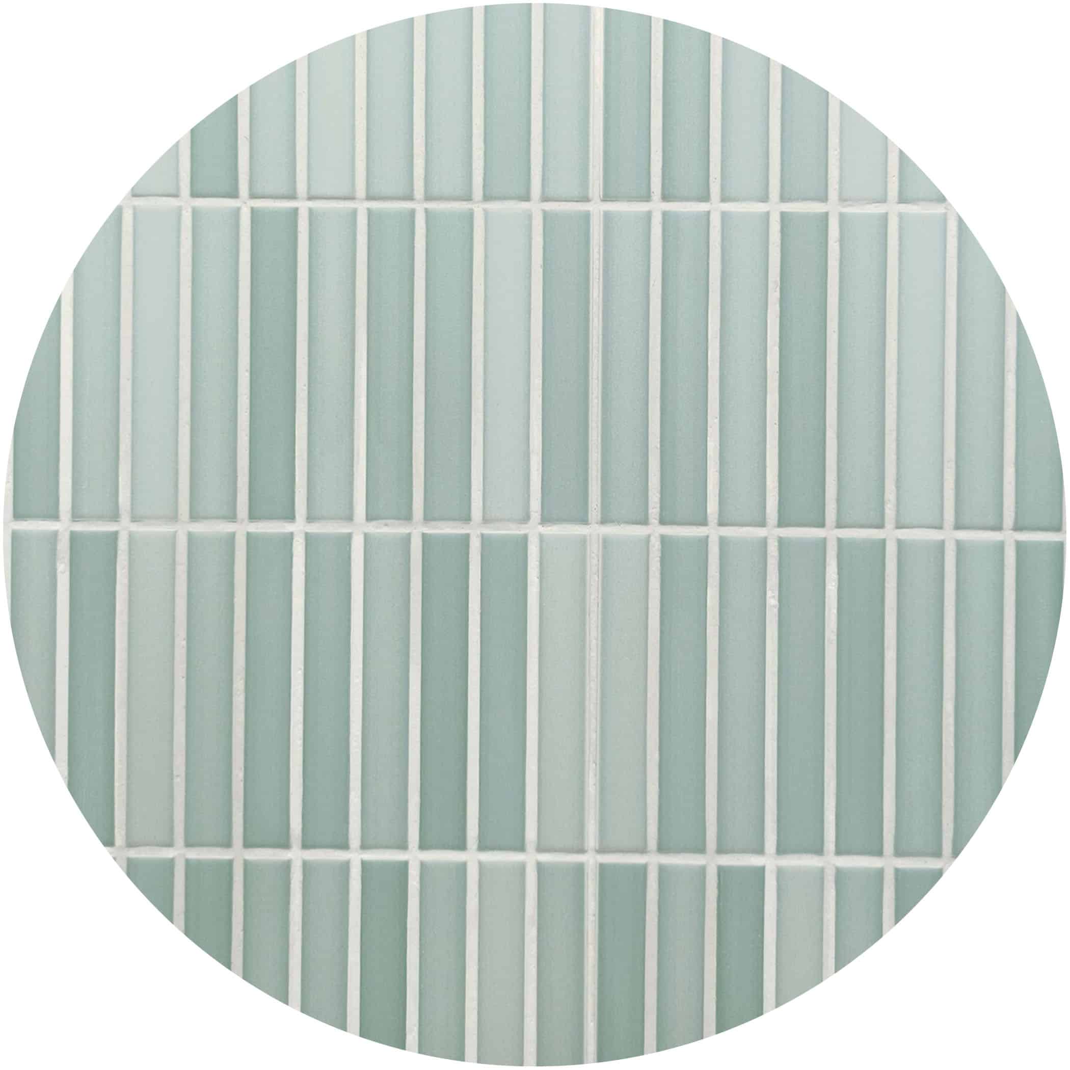 Dune Kit Kat Mosaic Tile in Anise Green Matt Finish - Google Ads Image