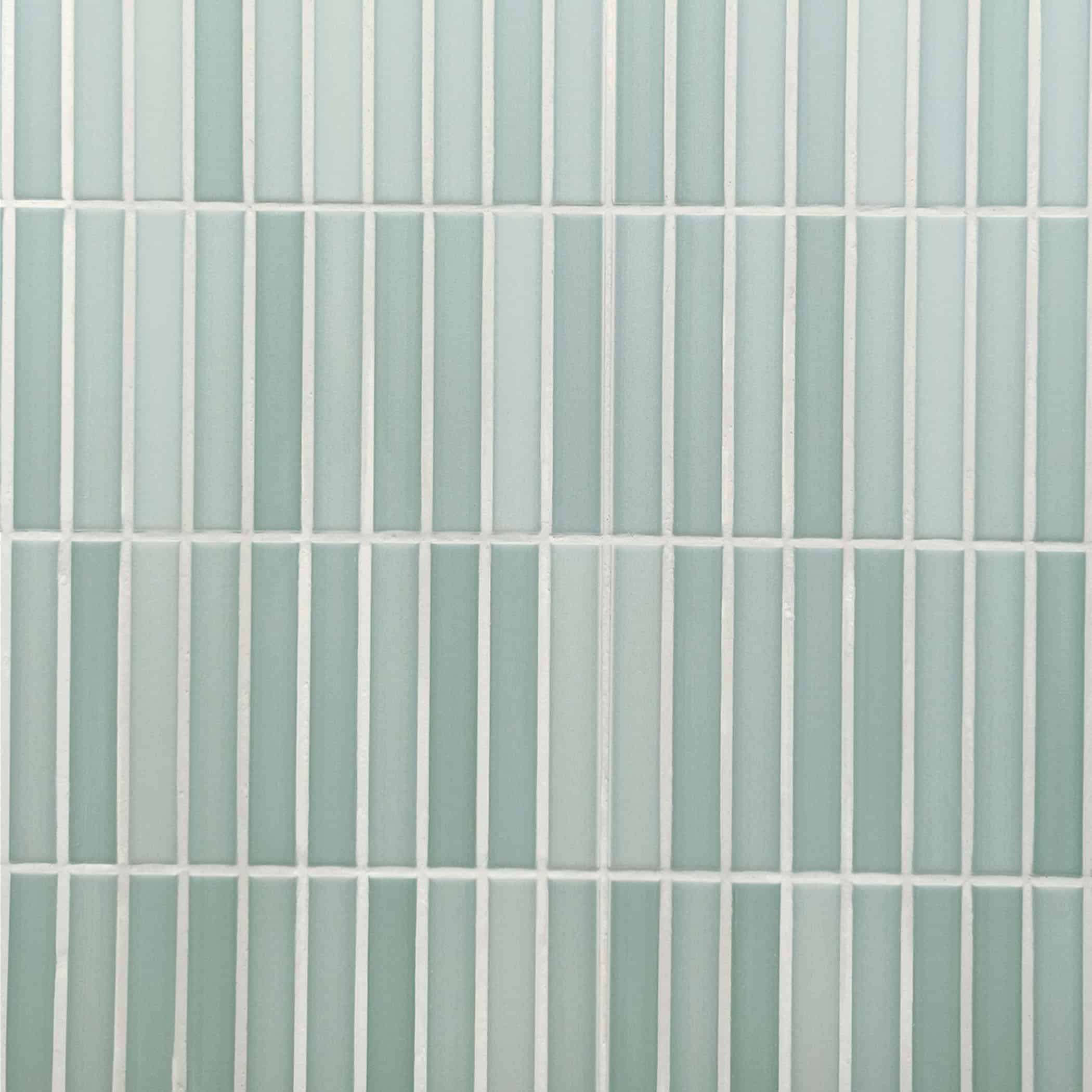 Dune Kit Kat Mosaic Tile in Anise Green Matt Finish - Gallery Image