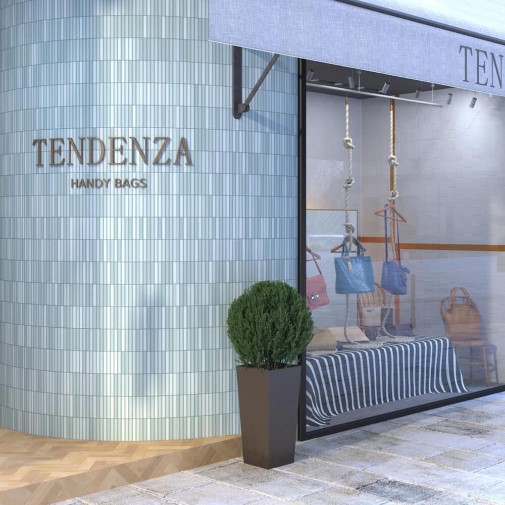 Dune Kit Kat Mosaic Tile in Anise Green Matt Finish - Gallery Image