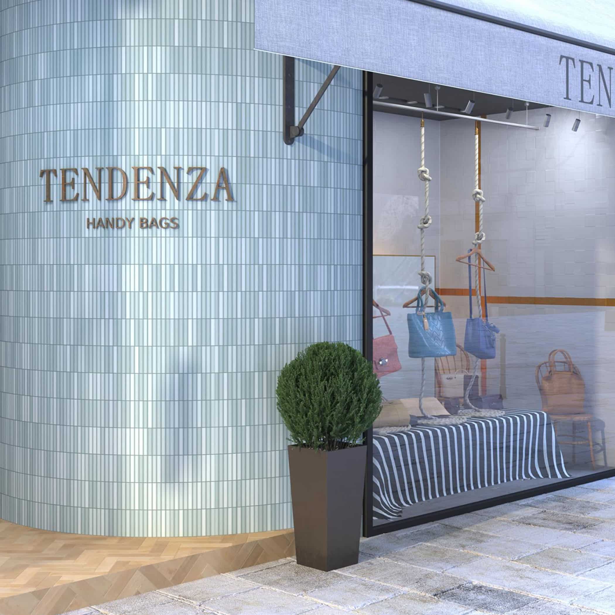 Dune Kit Kat Mosaic Tile in Anise Green Matt Finish - Gallery Image