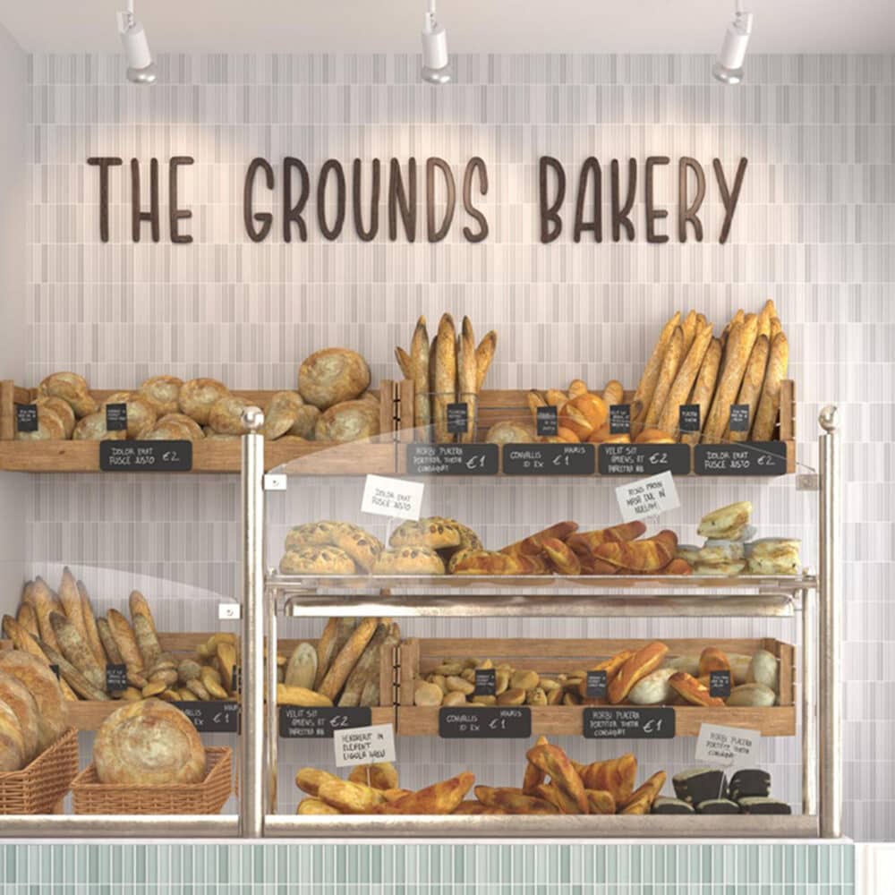 Dune Kit Kat Mosaic Tile in Grey Matt Finish - Gallery Image