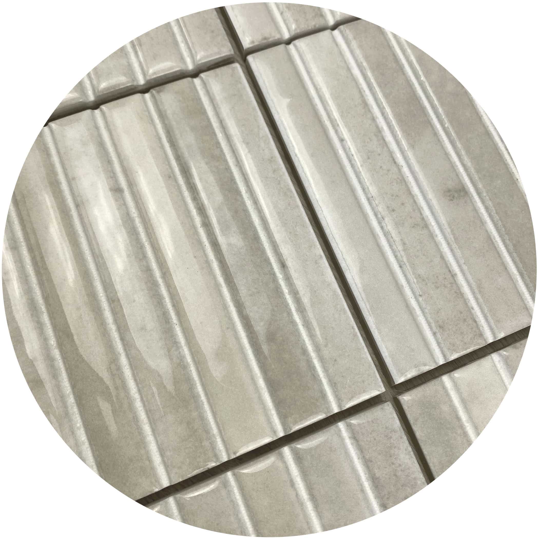 Dune Kit Kat Mosaic Tile in Ivory Gloss Finish - Google Ads Image