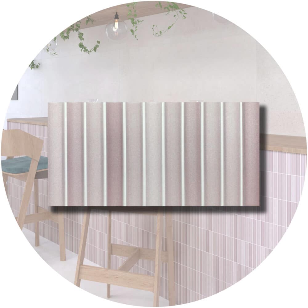 Dune Kit Kat Mosaic Tile in Lilac Matt Finish - Product Image