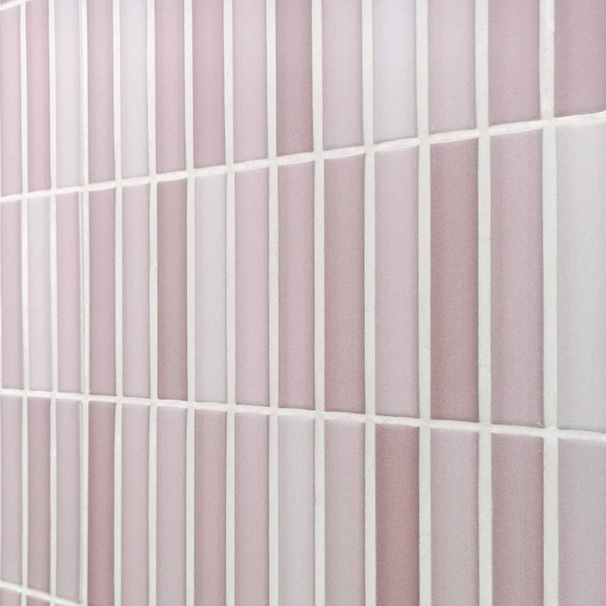 Dune Kit Kat Mosaic Tile in Lilac Matt Finish - Gallery Image