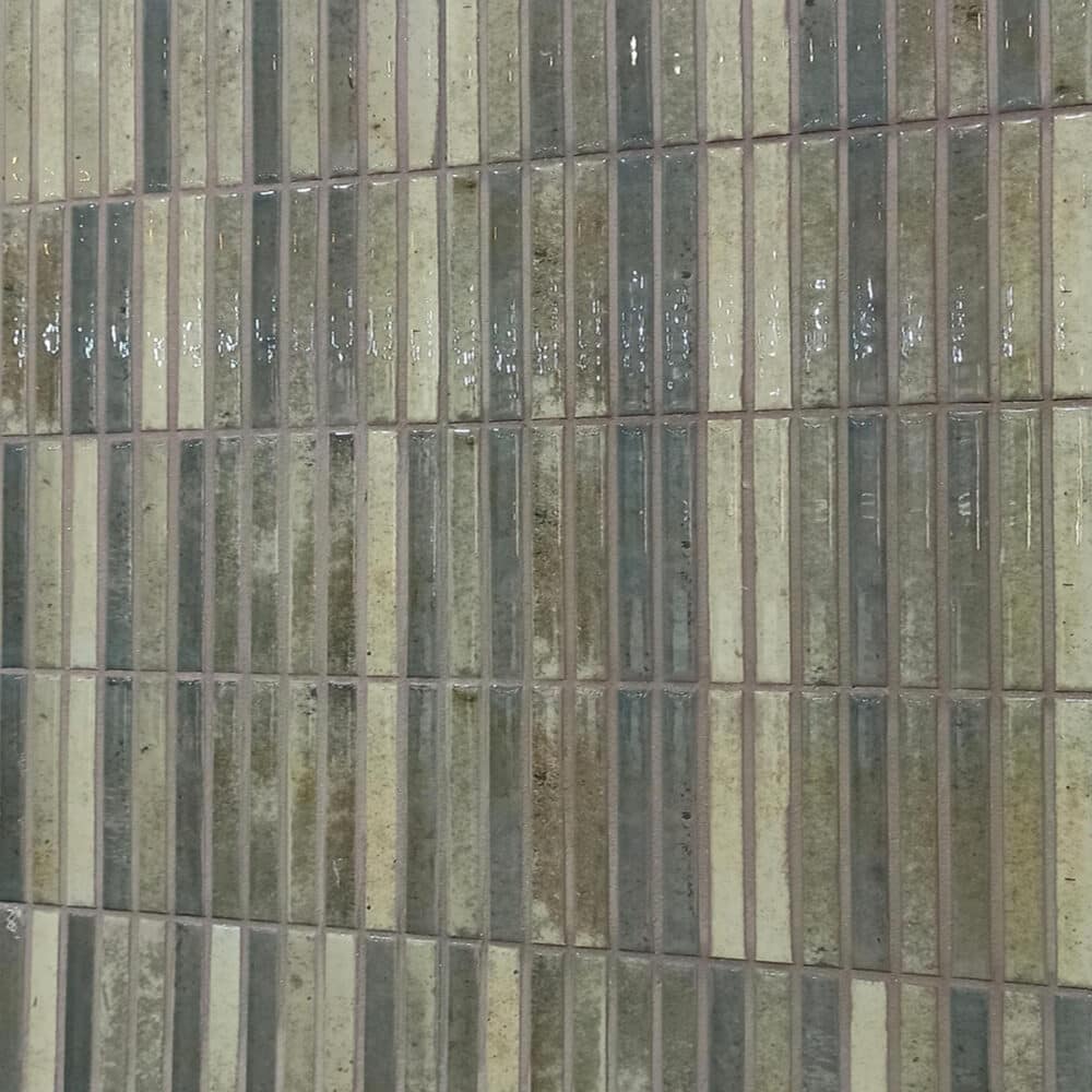 Dune Kit Kat Mosaic Tile in Musgo Gloss Finish - Gallery Image