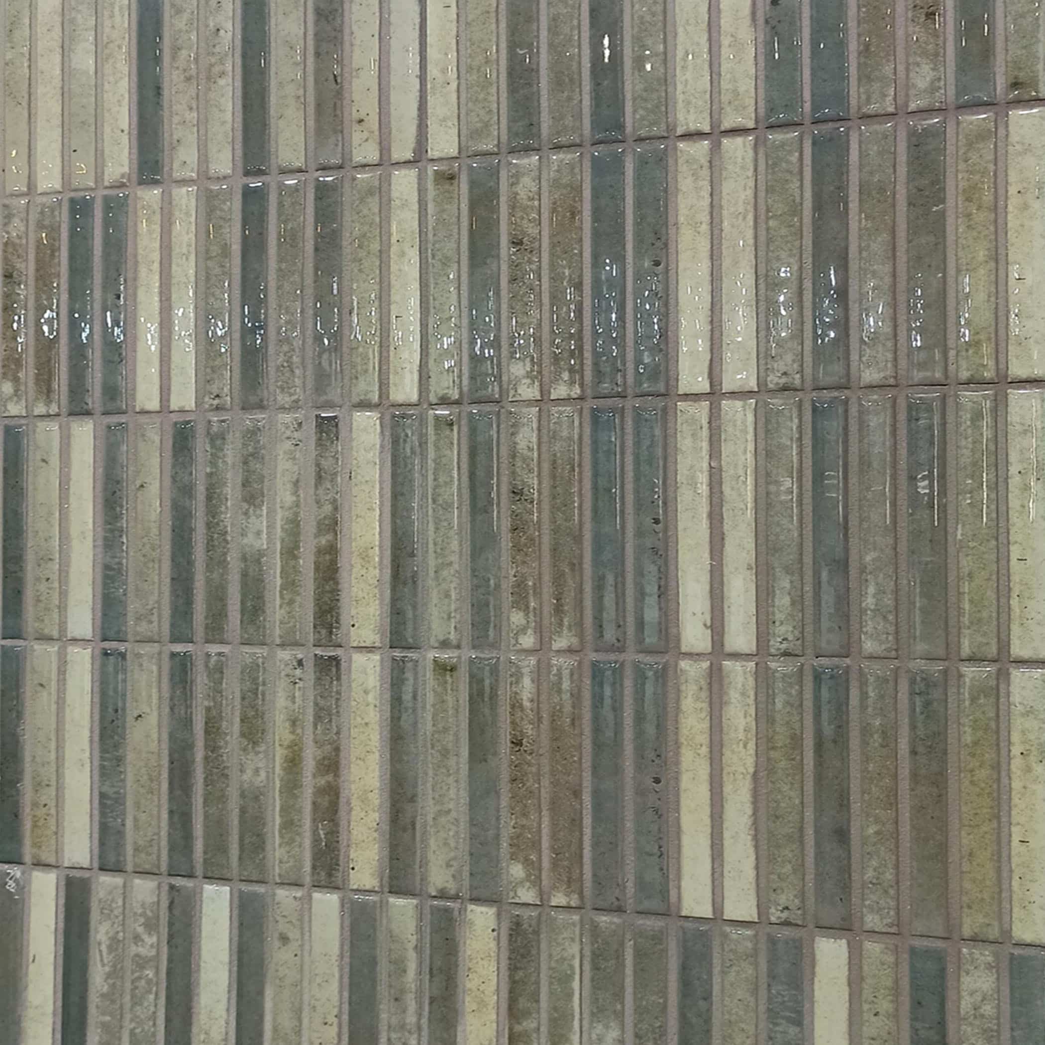 Dune Kit Kat Mosaic Tile in Musgo Gloss Finish - Gallery Image