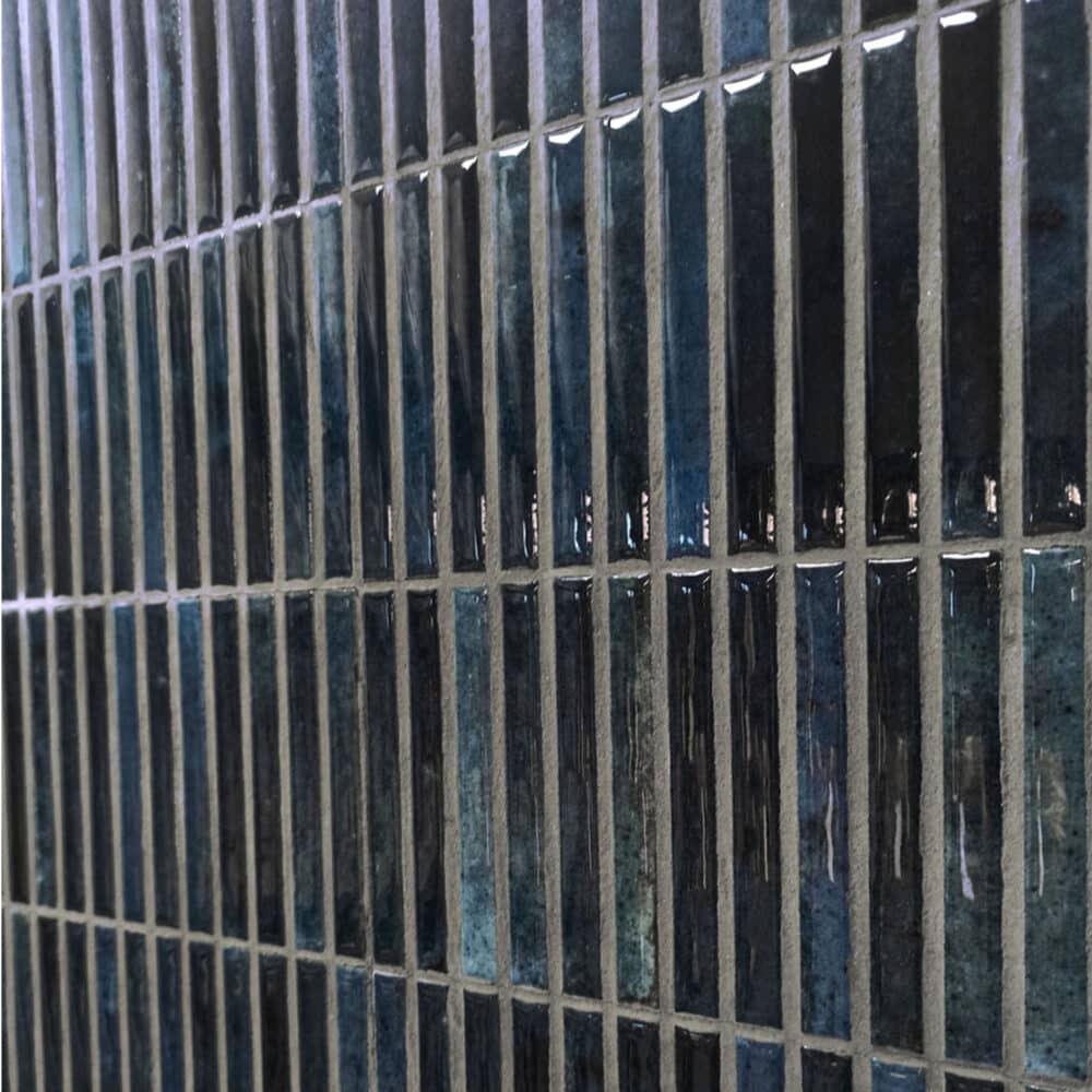 Dune Kit Kat Mosaic Tile in Ocean Gloss Finish - Gallery Image