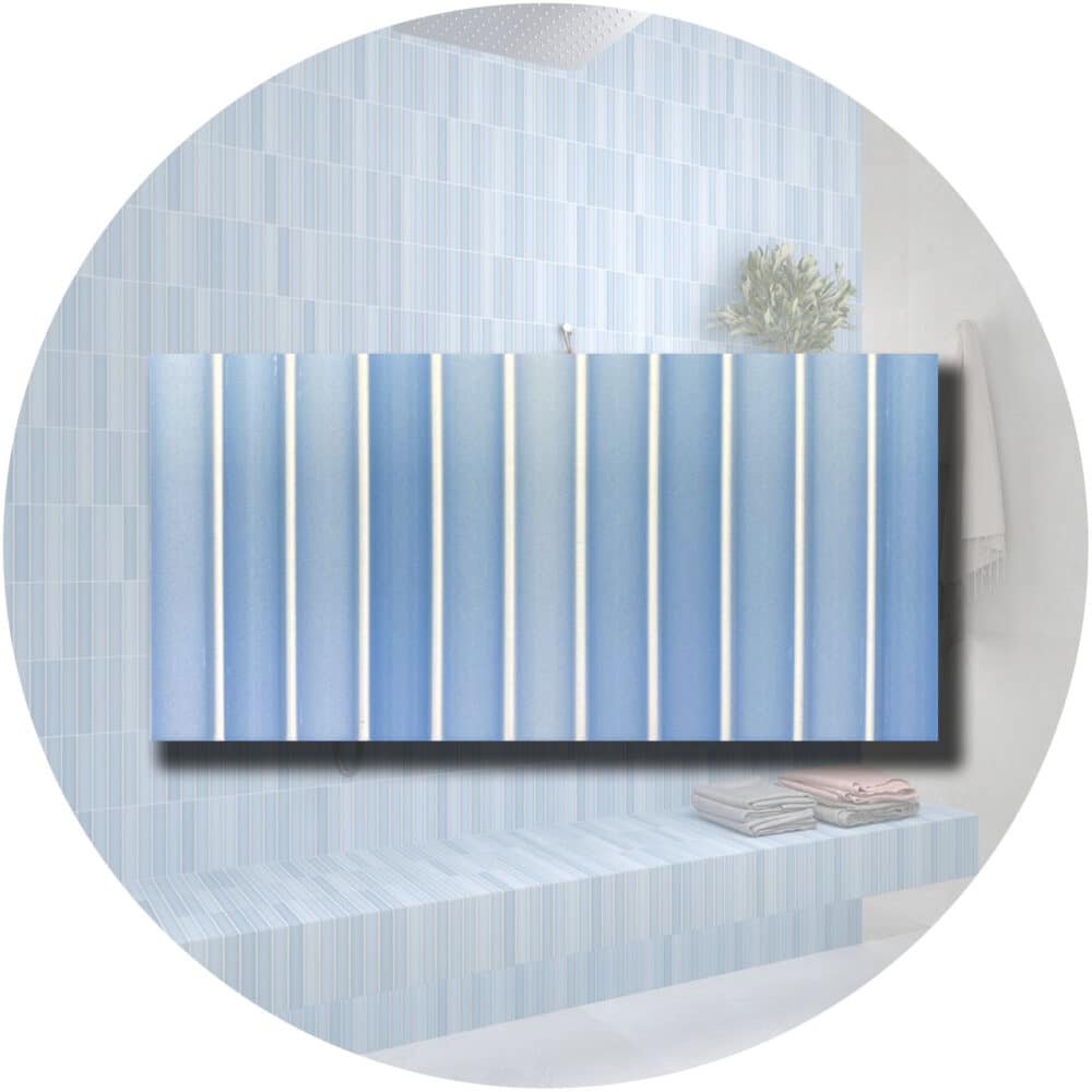 Dune Kit Kat Mosaic Tile in Sky Matt Finish - Product Image