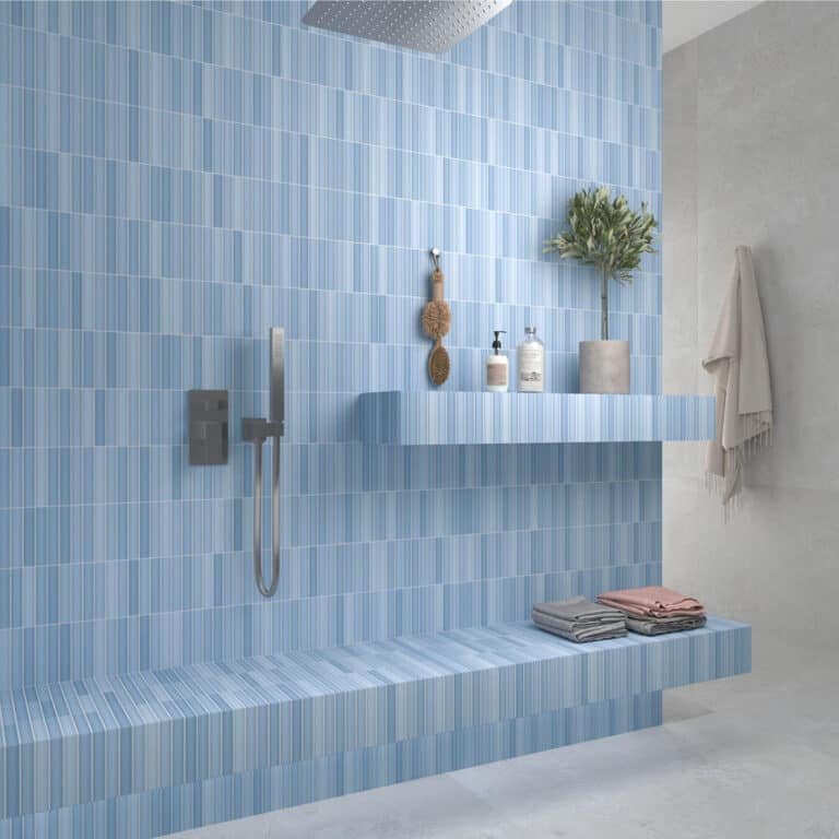 Dune Kit Kat Mosaic Tile in Sky Matt Finish