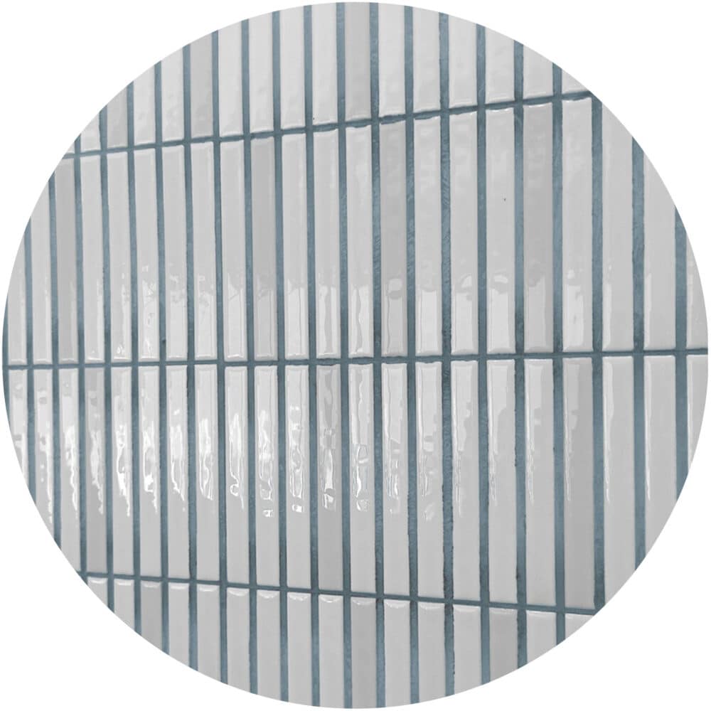 Dune Kit Kat Mosaic Tile in Snow Gloss Finish - Google Ads Image