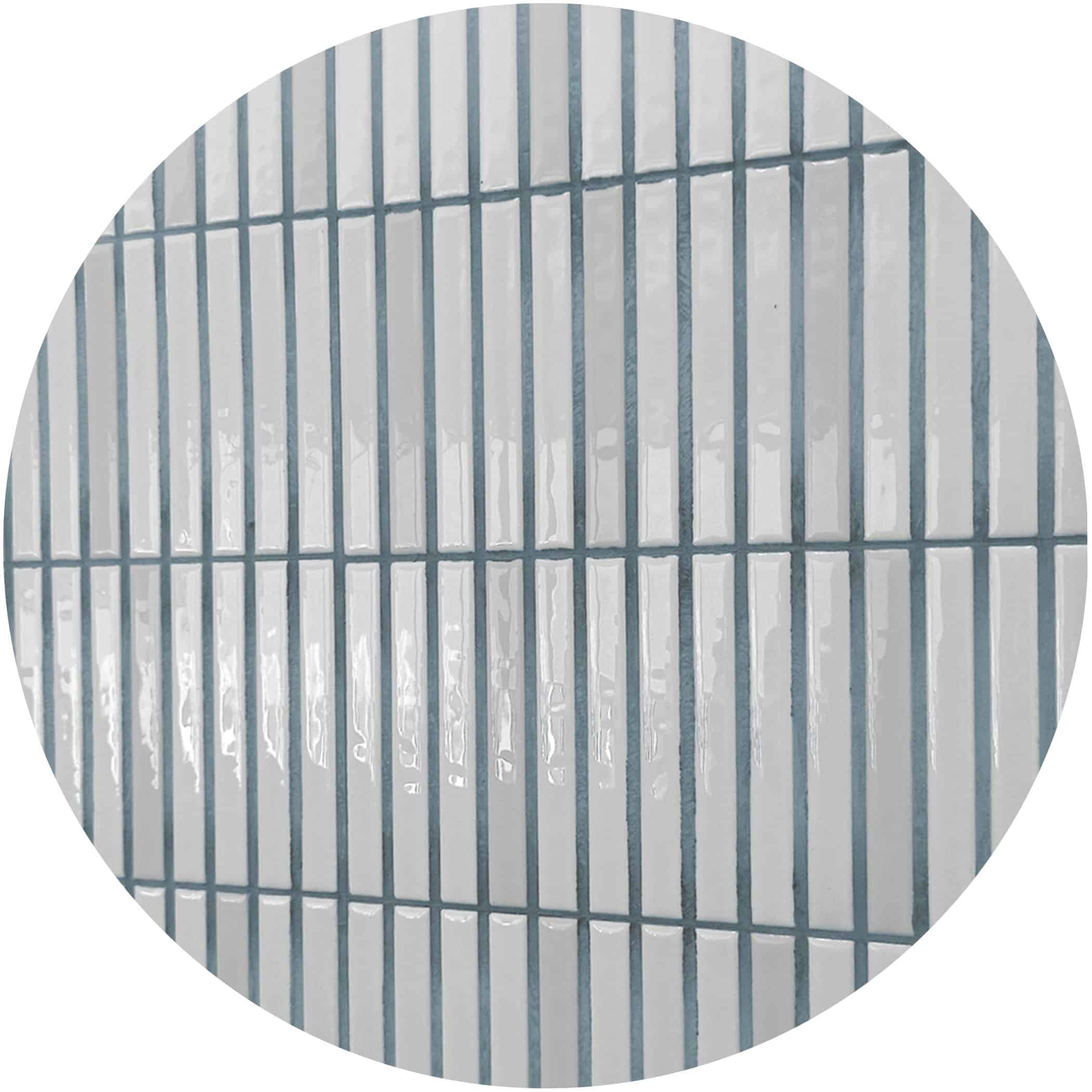 Dune Kit Kat Mosaic Tile in Snow Gloss Finish - Google Ads Image