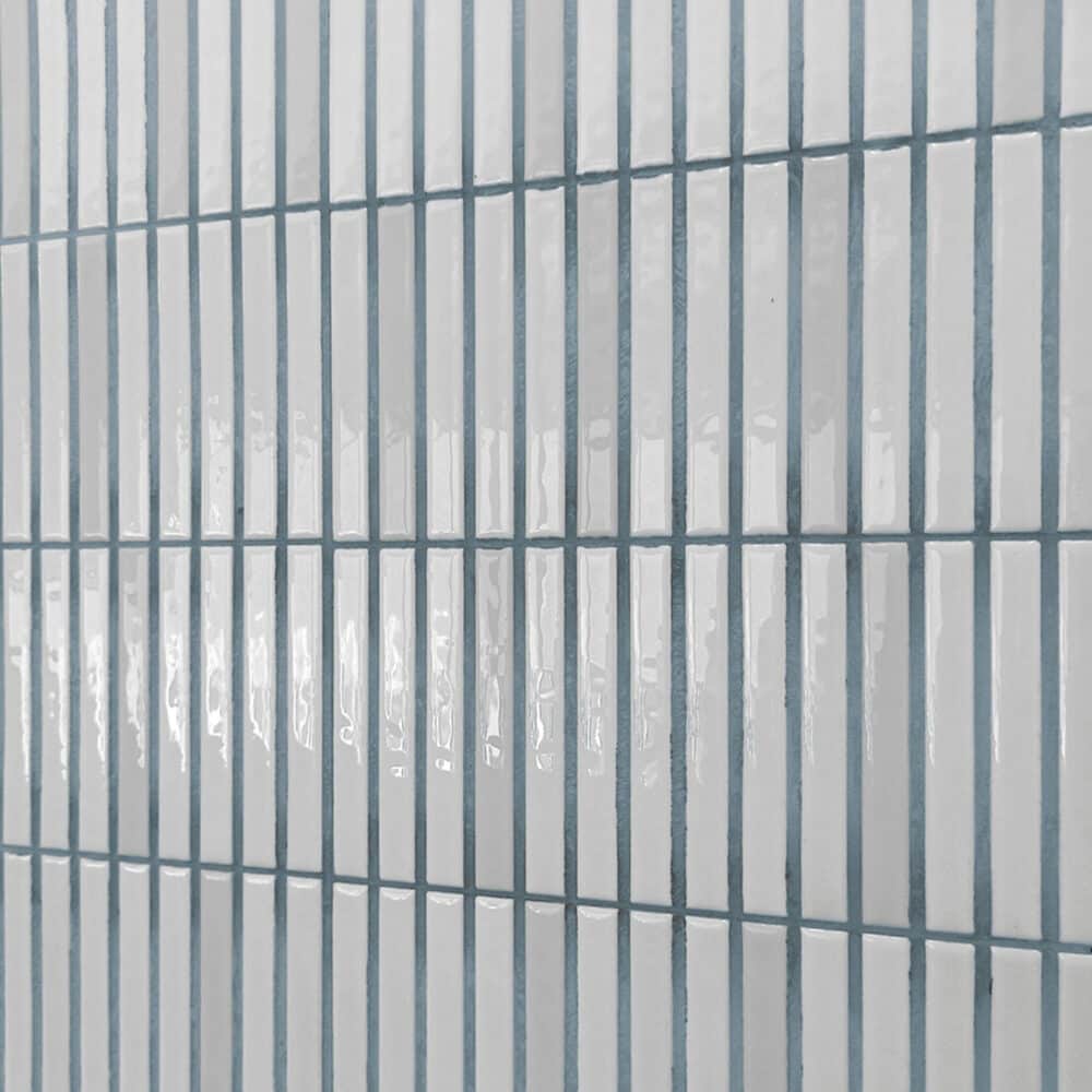 Dune Kit Kat Mosaic Tile in Snow Gloss Finish - Gallery Image