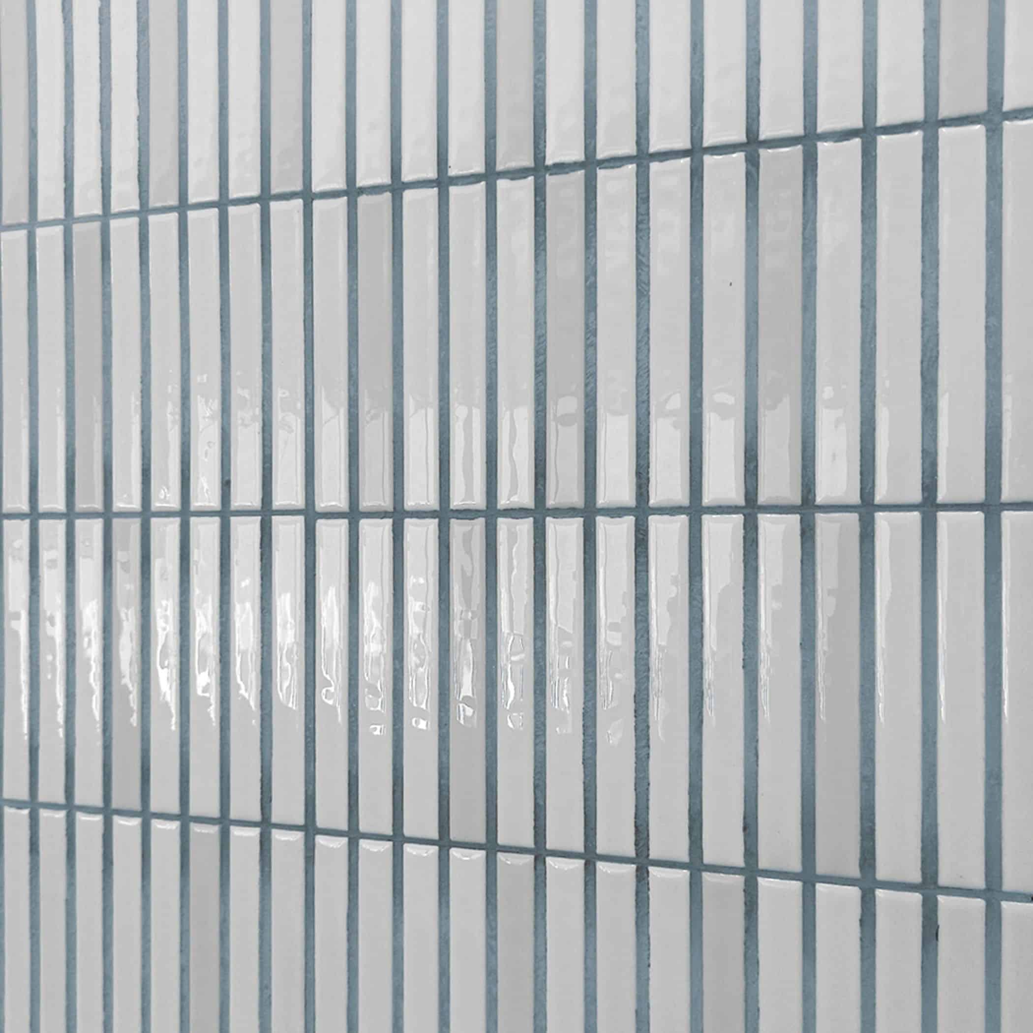 Dune Kit Kat Mosaic Tile in Snow Gloss Finish - Gallery Image