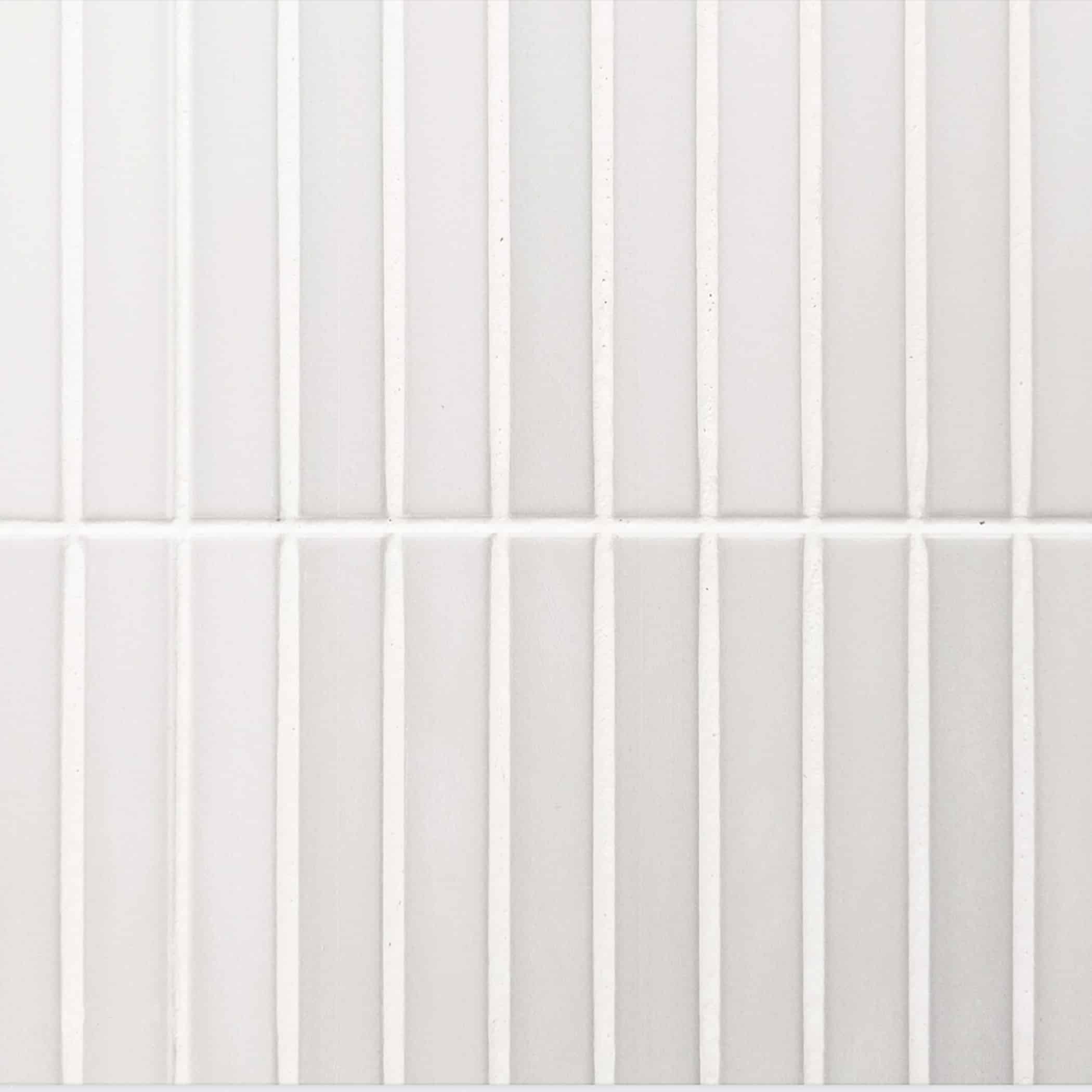 Dune Kit Kat Mosaic Tile in White Matt Finish - Gallery Image