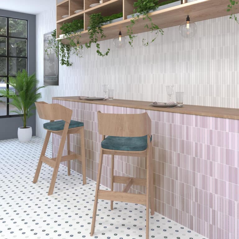 Dune Kit Kat Mosaic Tile in White Matt Finish