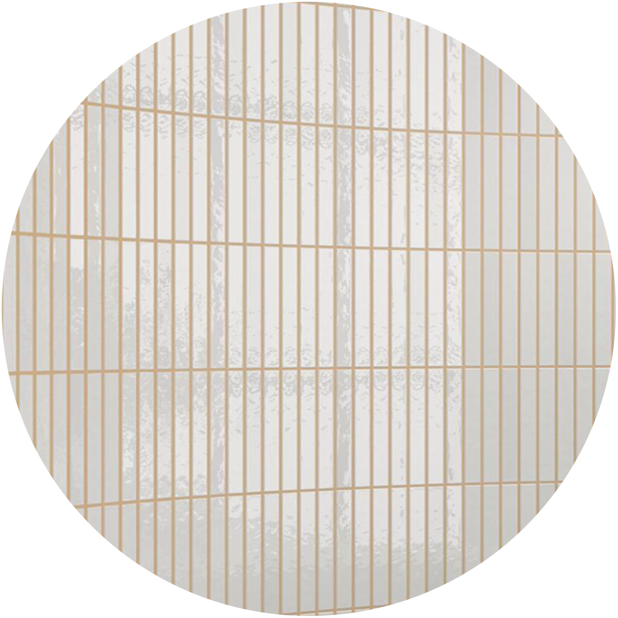 Dune Kit Kat Mosaic Tile in Snow Gloss Finish - Gallery Image