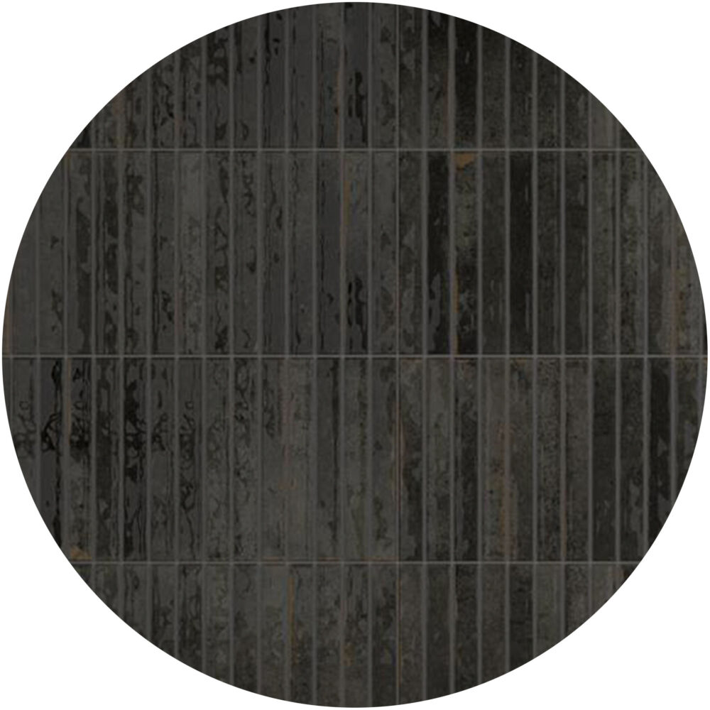 Dune Kit Kat Mosaic Tile in Noche Gloss Finish - Gallery Image
