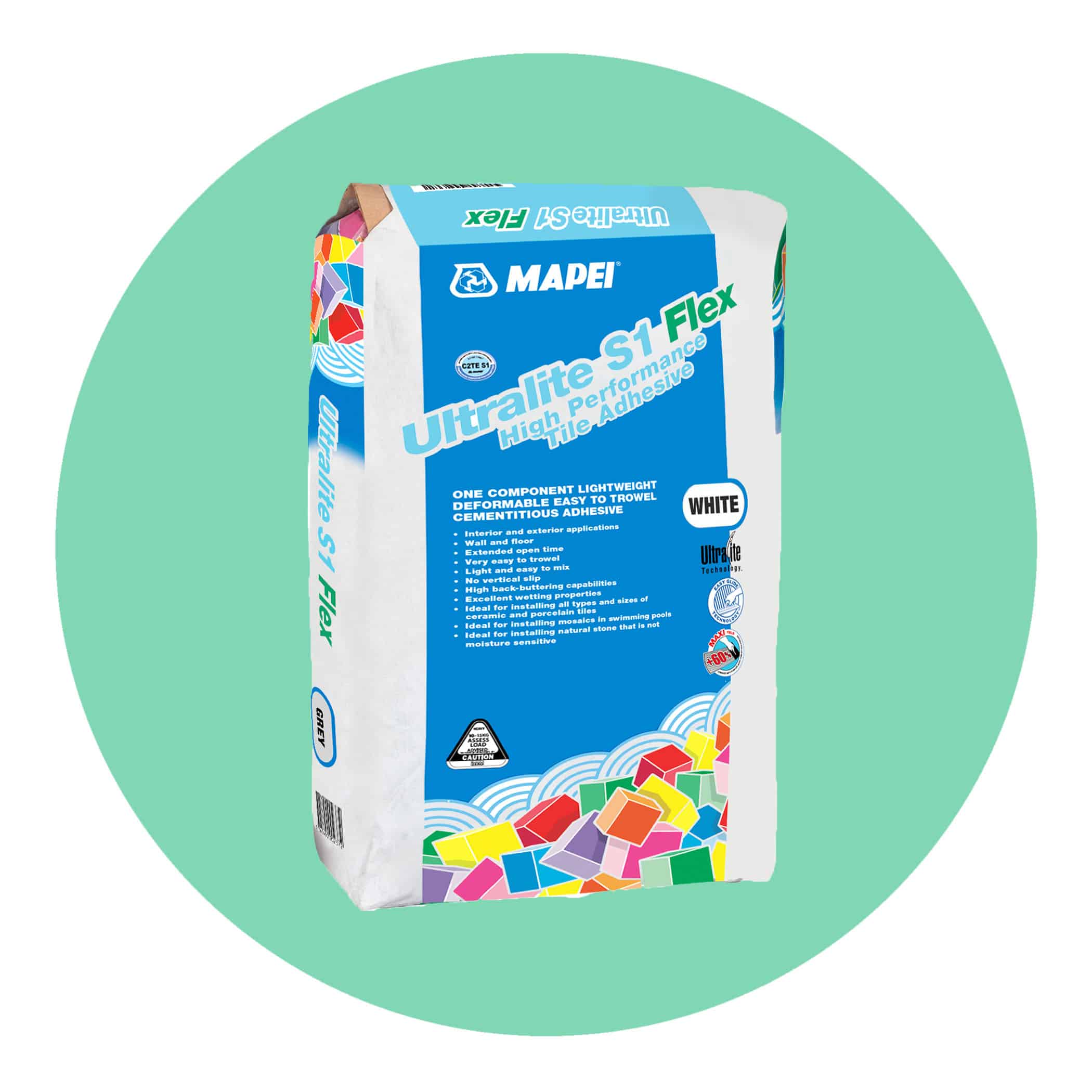Mapei Ultralite S1 Flex White Adhesive - Product Image